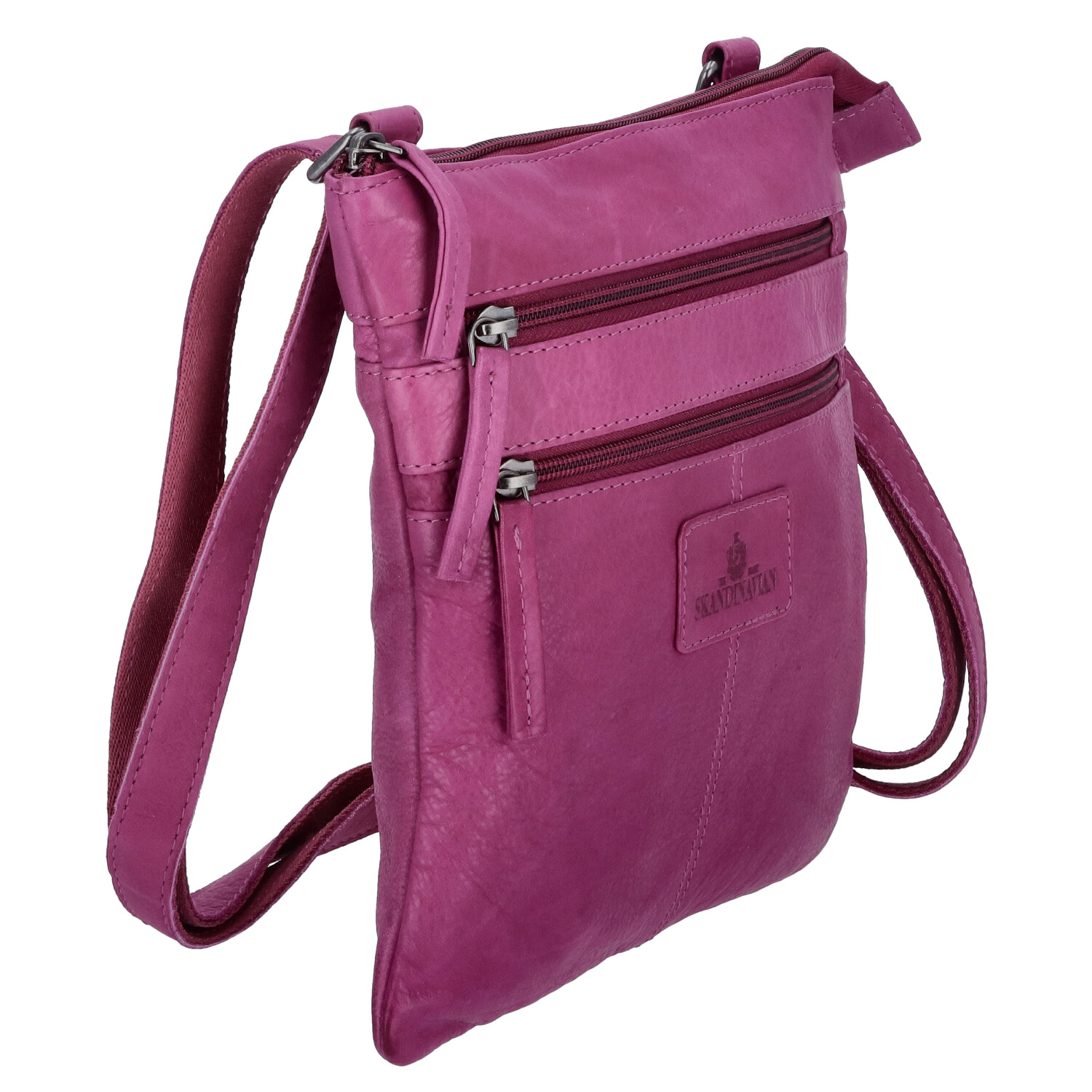 The Skandinavian Brand Damen Ledertasche  Purple Abbildung 3