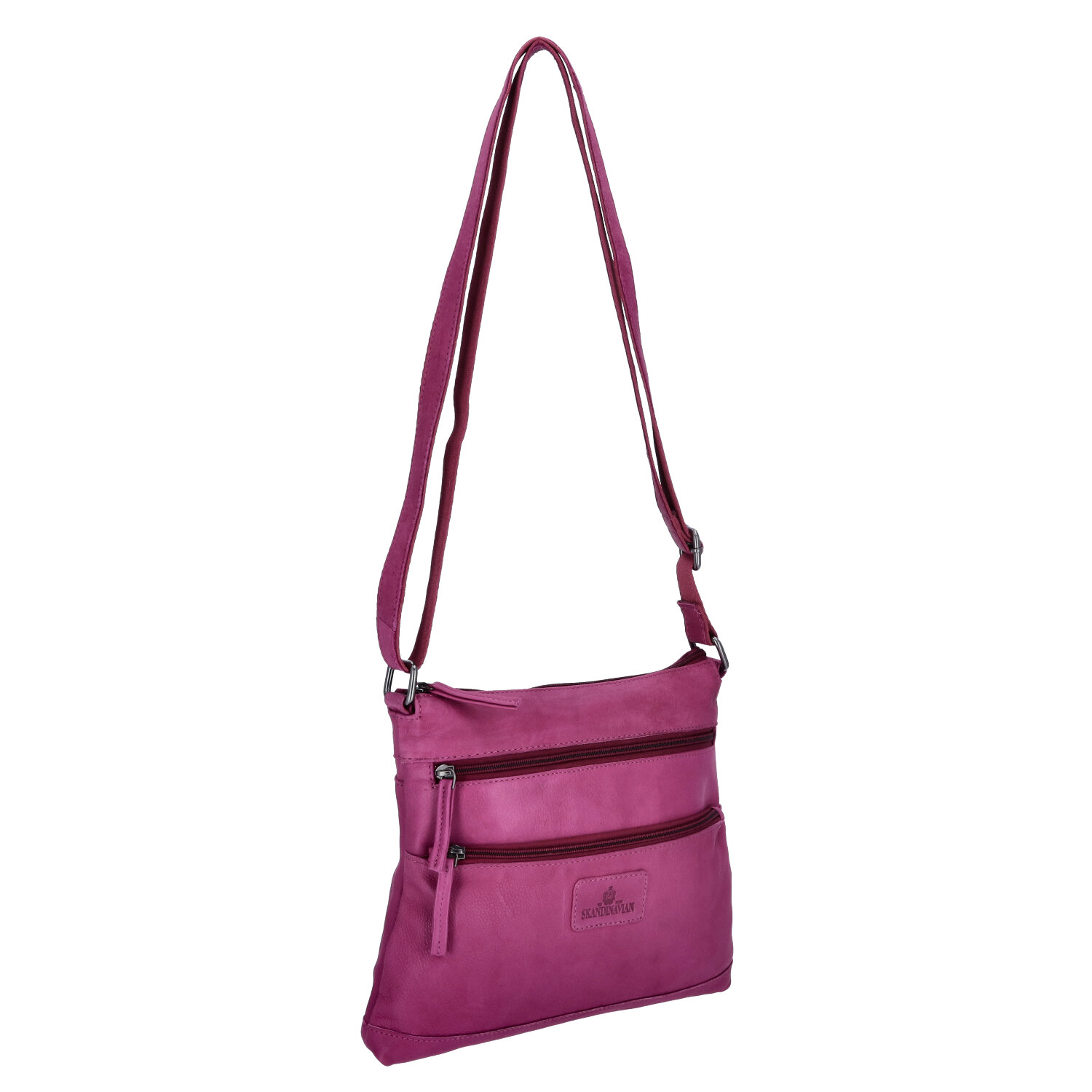 The Skandinavian Brand Leder Umhängetasche - Purple Abbildung 5