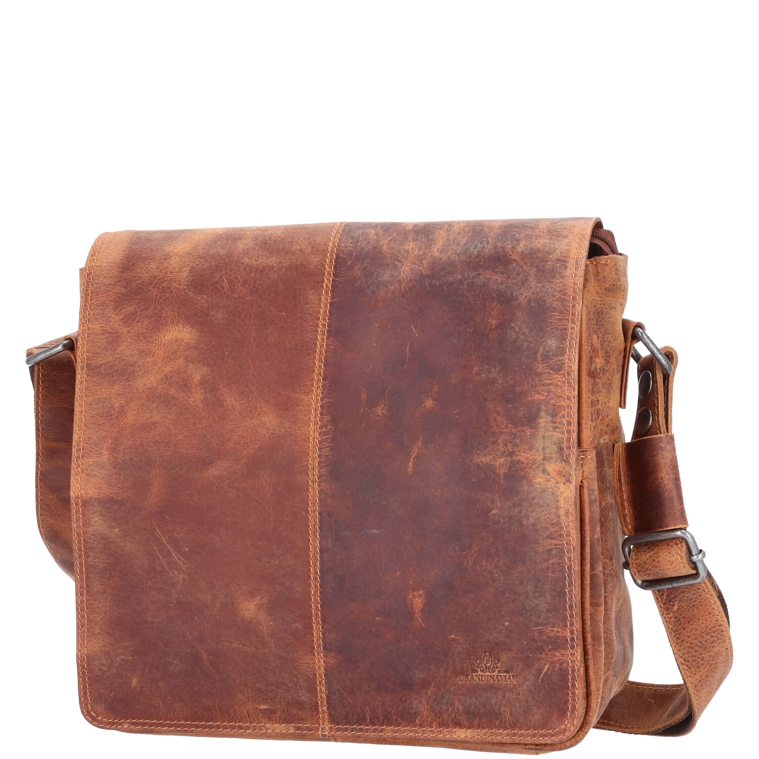 The Skandinavian Brand Leder Schultertasche  Camel Abbildung 1