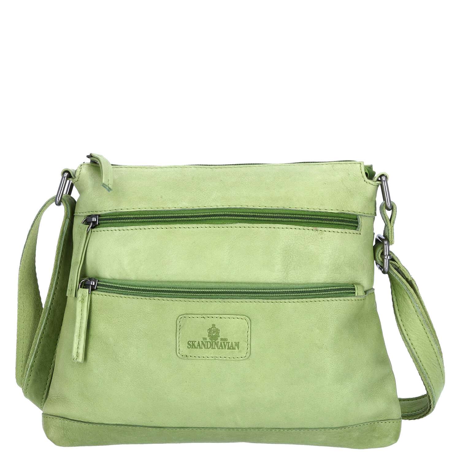 The Skandinavian Brand Leder Umhängetasche - Green Abbildung 4