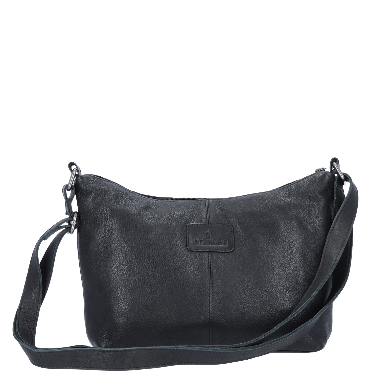 The Skandinavian Brand Damen Ledertasche, Schultertasche  schwarz Abbildung 4