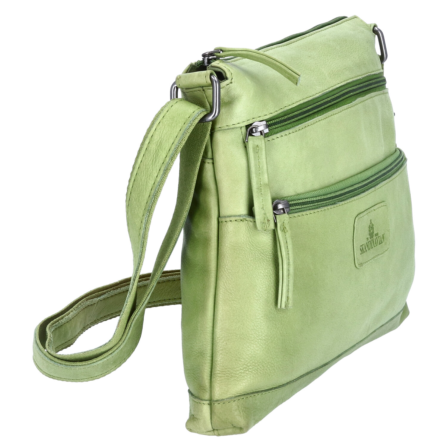 The Skandinavian Brand Leder Umhängetasche - Green Abbildung 3