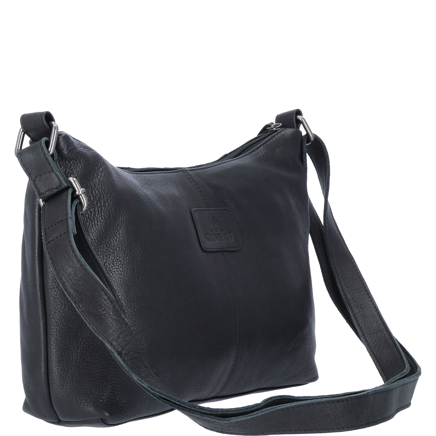 The Skandinavian Brand Damen Ledertasche, Schultertasche  schwarz Abbildung 5