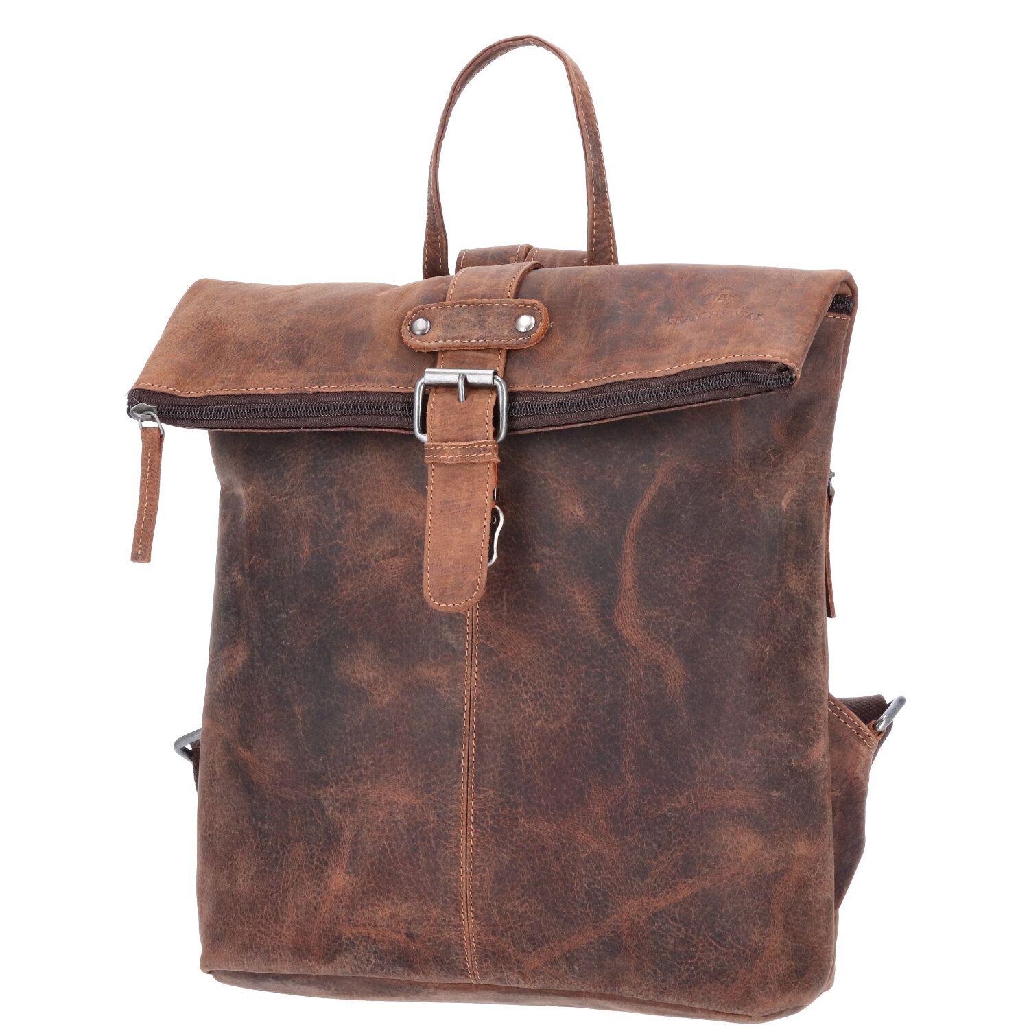 The Skandinavian Brand Leder Rucksack Cognac - Cognac Abbildung 7