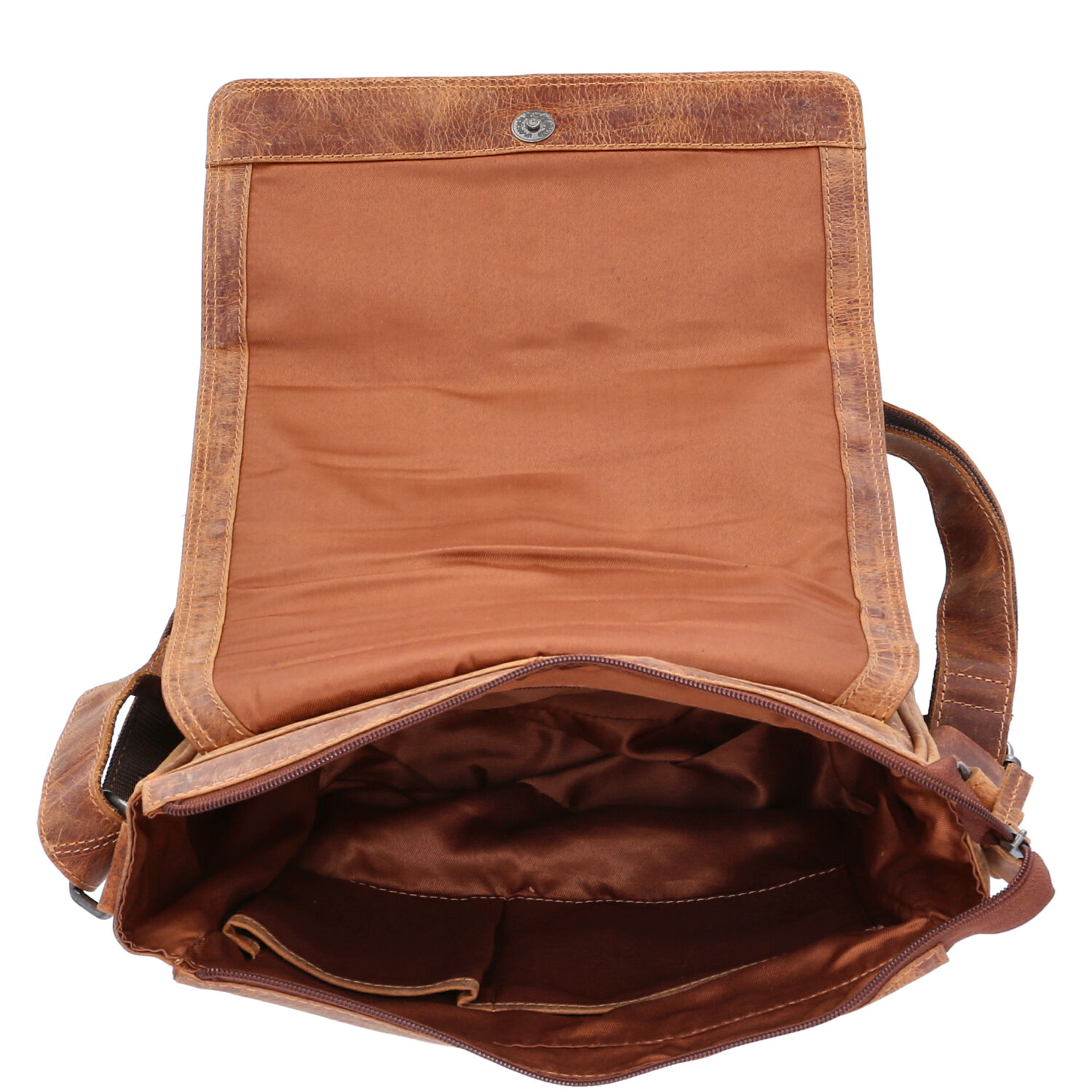 The Skandinavian Brand Leder Schultertasche  Camel Abbildung 6