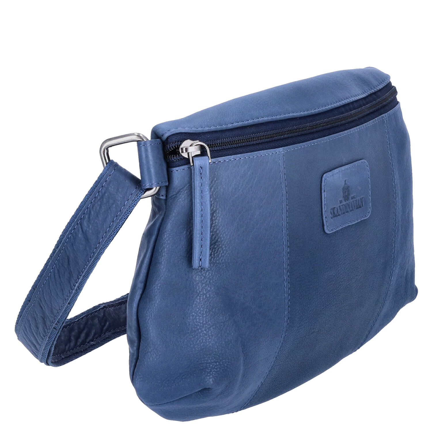 The Skandinavian Brand Leder Crossbody Bag - Blue Abbildung 3