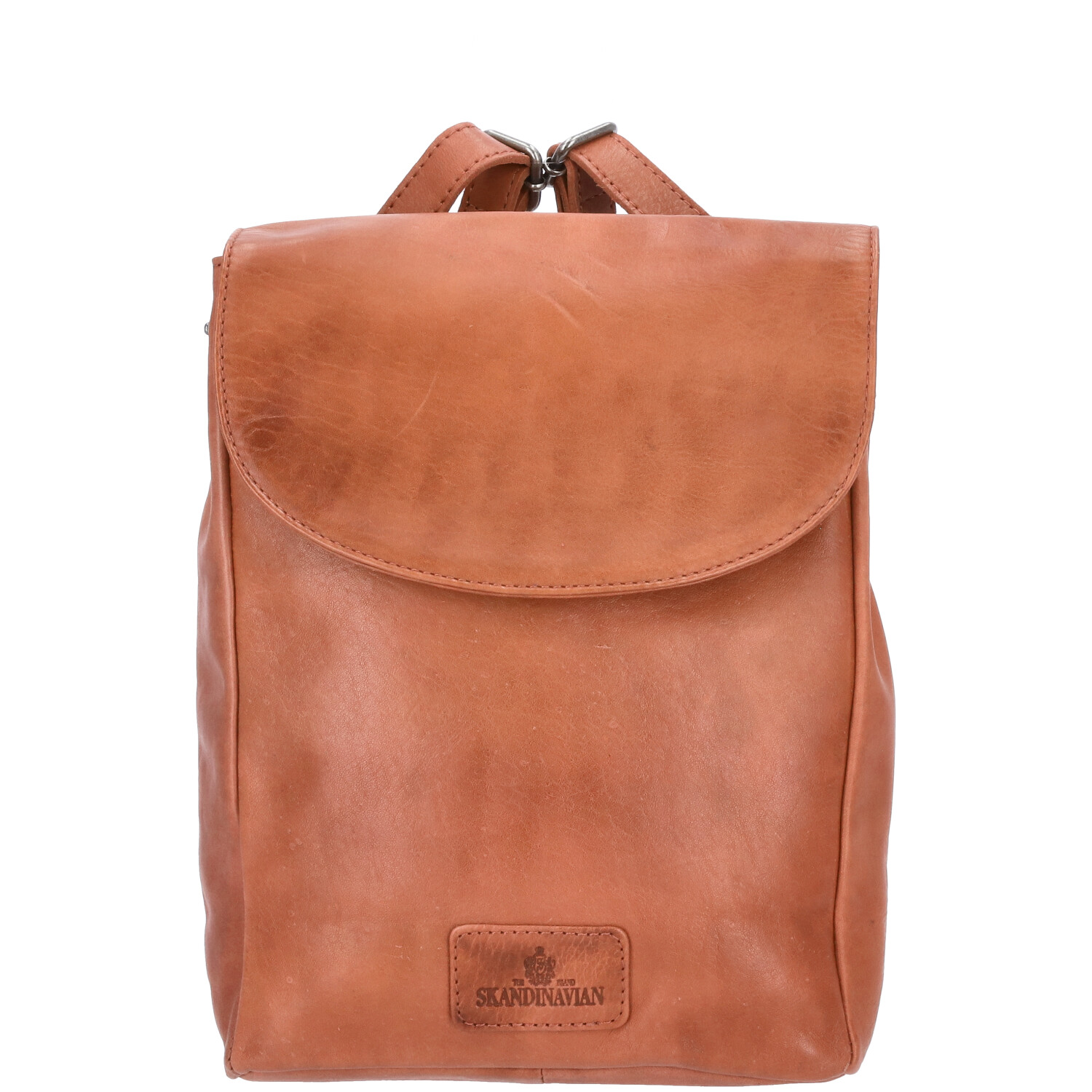 The Skandinavian Brand Damen Leder Rucksack  Cognac Abbildung 2
