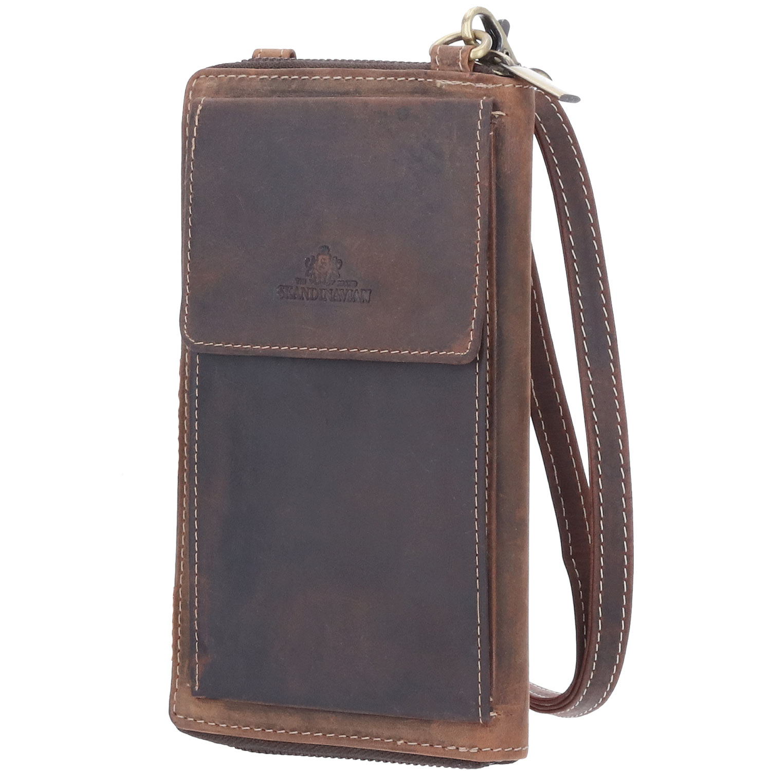 The Skandinavian Brand Leder Multifunktions-Umhängetasche  braun Abbildung 1 The Skandinavian Brand Leder Multifunktions-Umhängetasche  braun Abbildung 1