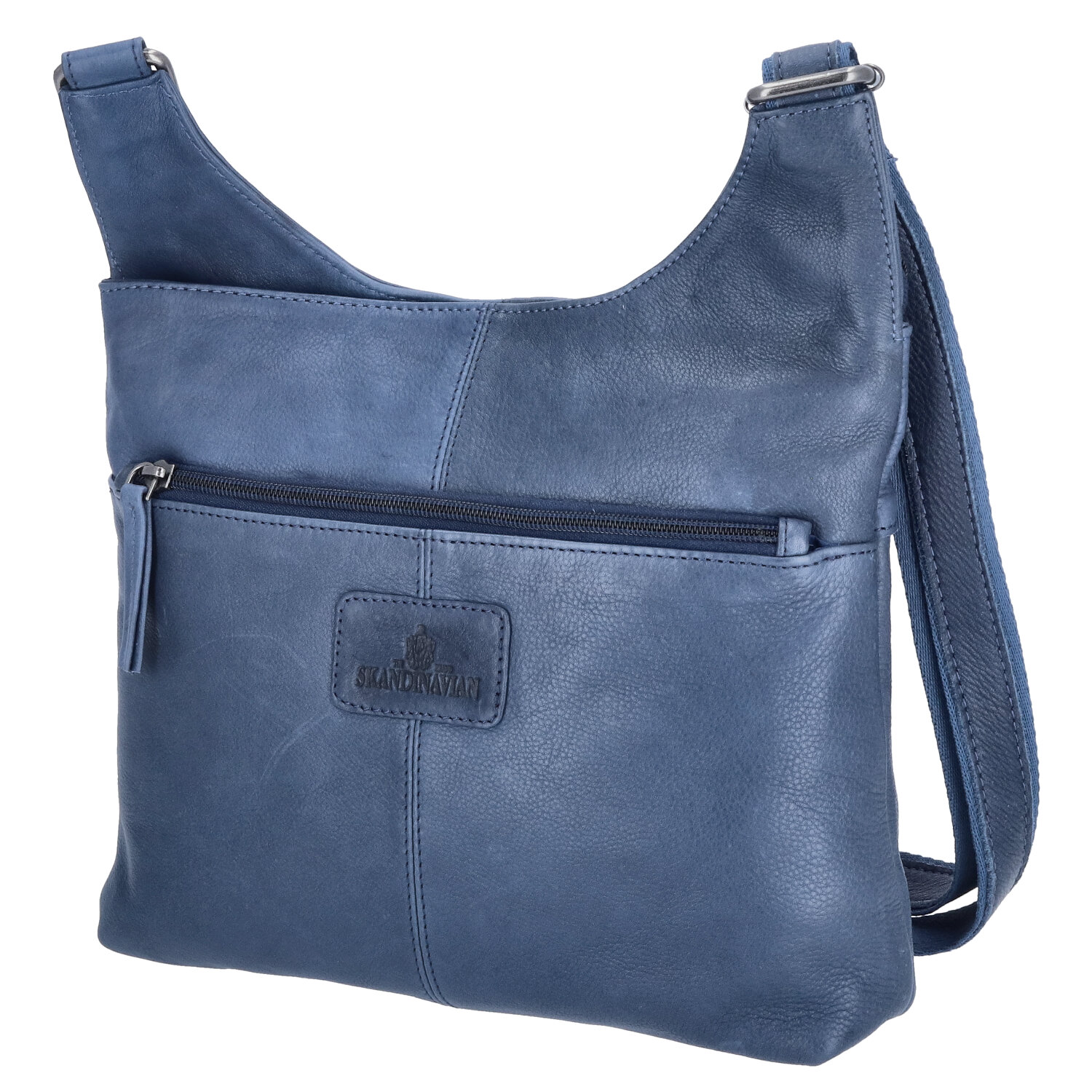 The Skandinavian Brand Leder Umhängetasche  Blue Abbildung 3