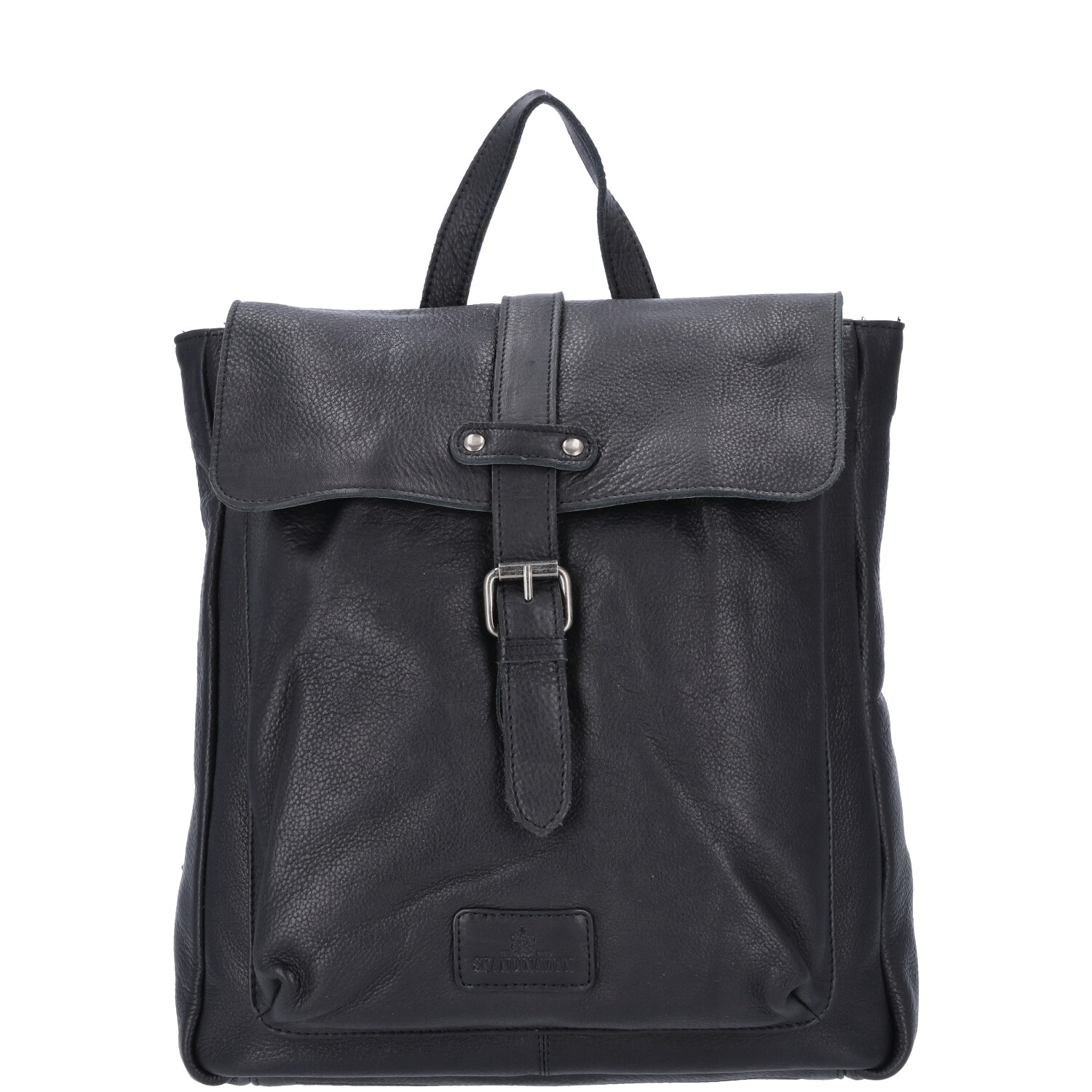 The Skandinavian Brand Damen Leder Rucksack - schwarz Abbildung 2