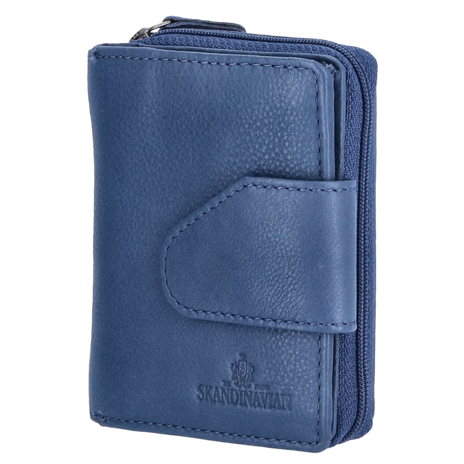 The Skandinavian Brand Leder Geldbörse Hochformat  blau Abbildung 1 The Skandinavian Brand Leder Geldbörse Hochformat  blau Abbildung 1