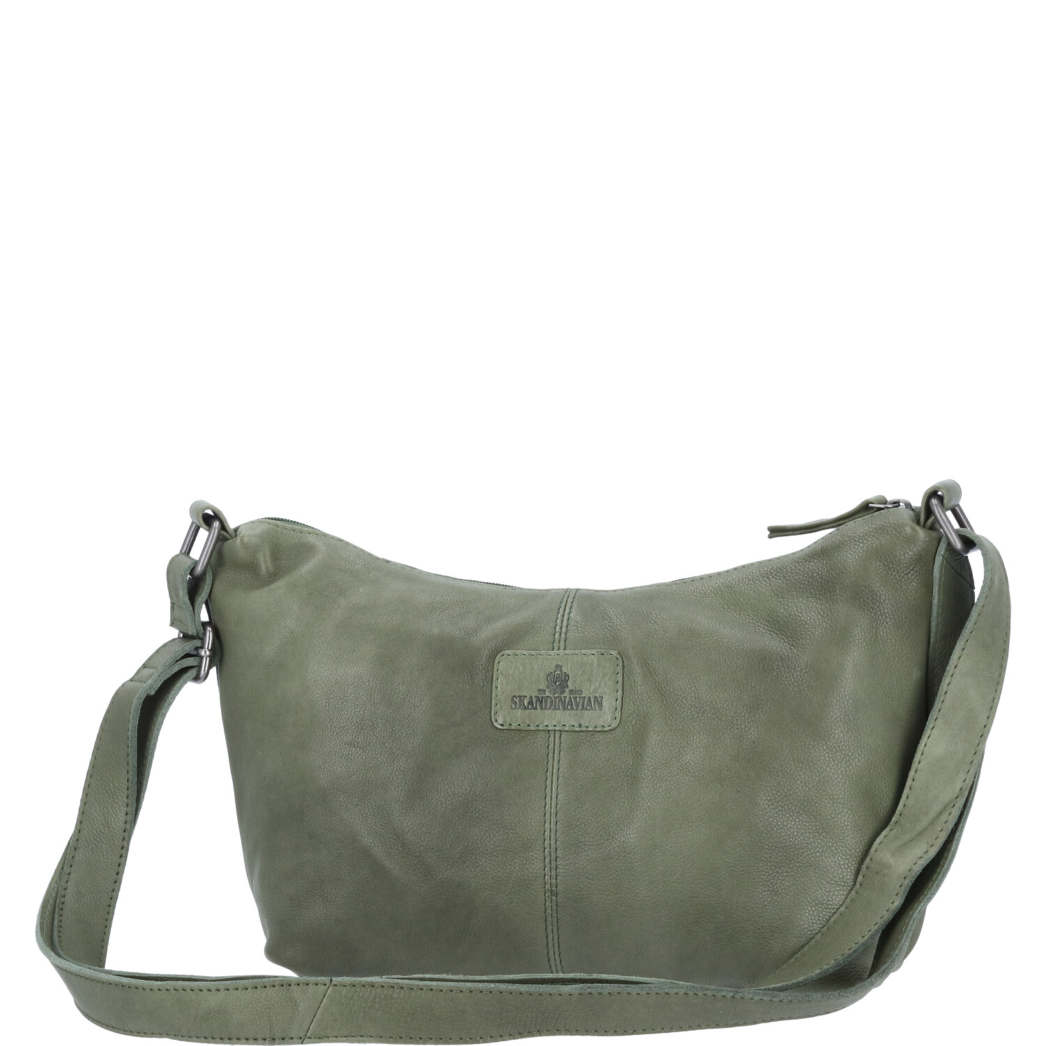 The Skandinavian Brand Damen Ledertasche, Schultertasche - grün Abbildung 4