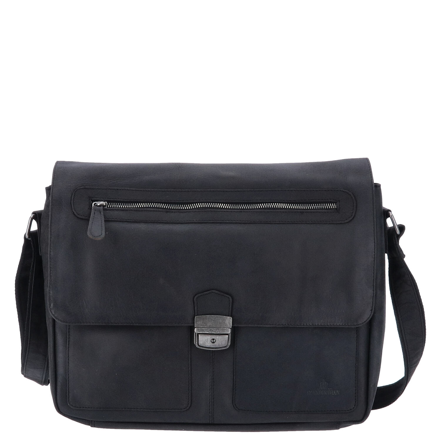 The Skandinavian Brand Leder Business Tasche  black hunter Abbildung 1