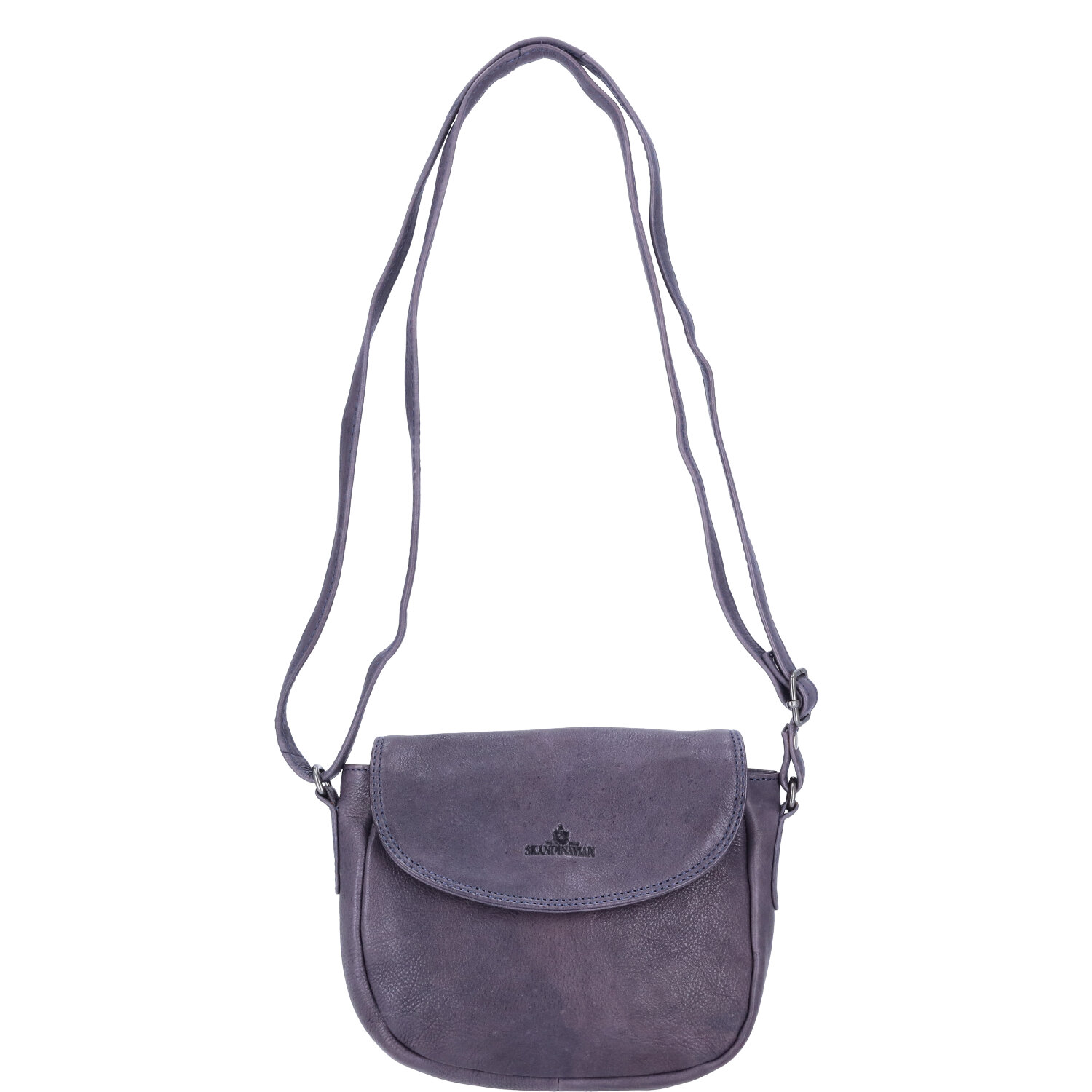 The Skandinavian Brand Damen Leder Tasche, Umhängetasche  blau Abbildung 4