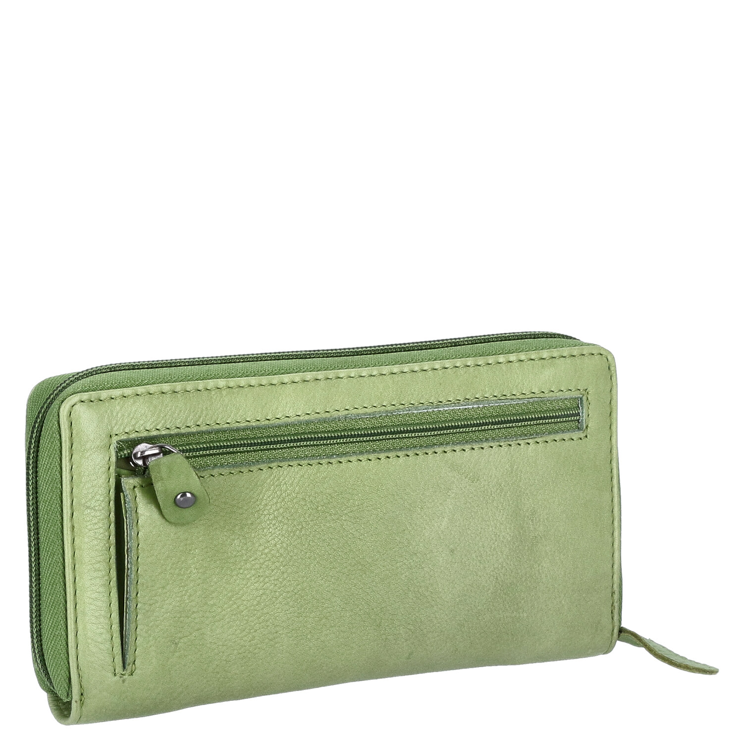 The Skandinavian Brand Damen Lederbörse Quer  grün Abbildung 2