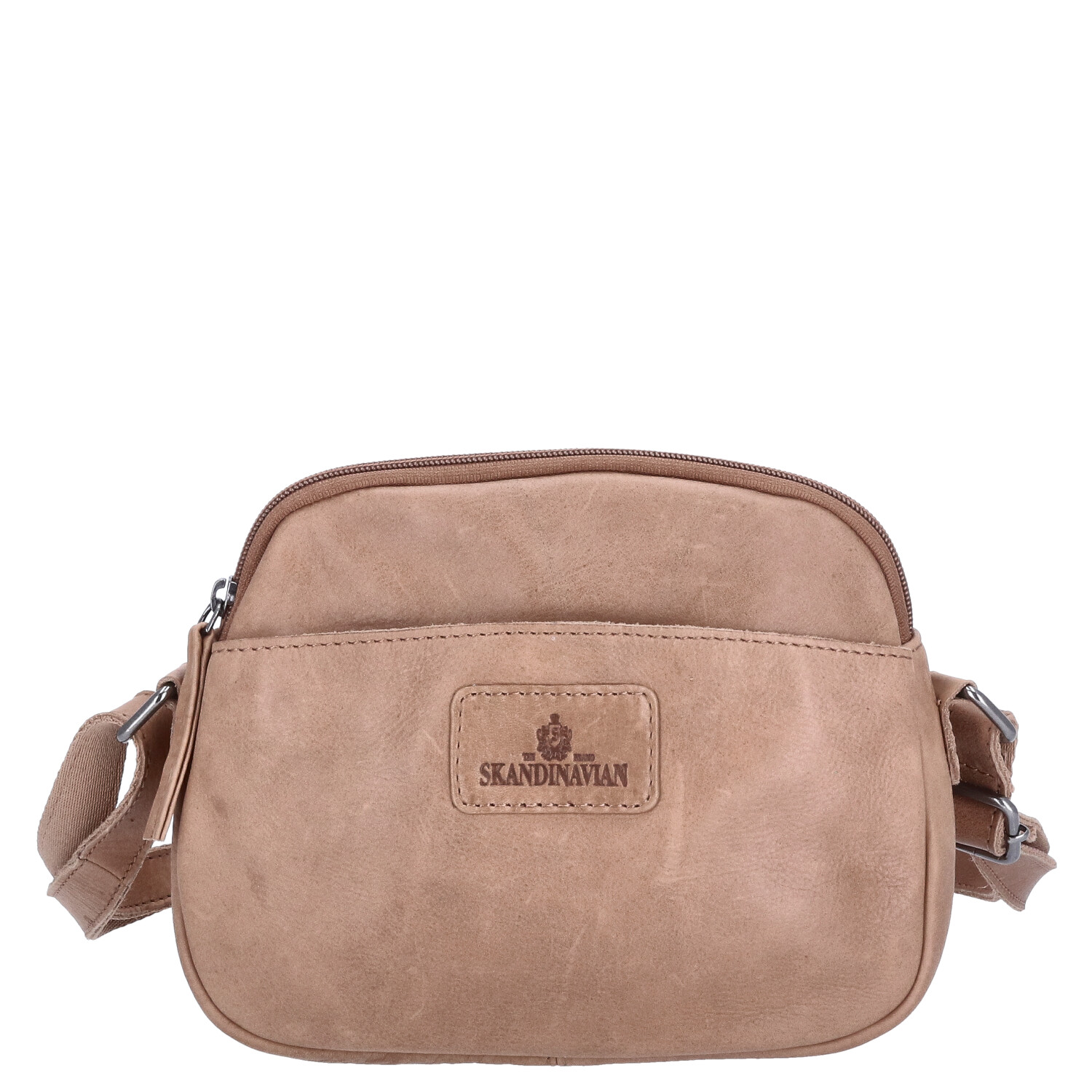 The Skandinavian Brand Damen Leder Umhängetasche - beige Abbildung 4