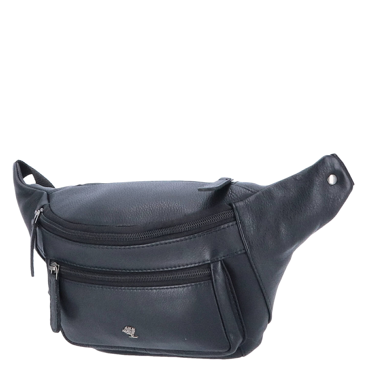 The Skandinavian Brand Leder Bauchtasche, Hüttasche, Body Bag  schwarz Abbildung 1