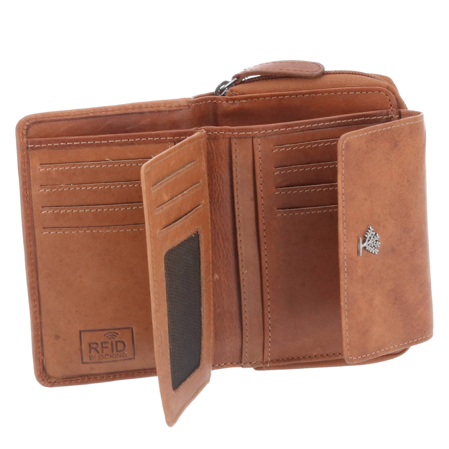 The Skandinavian Brand Lady Zip Wallet Hunter  Cognac Abbildung 3