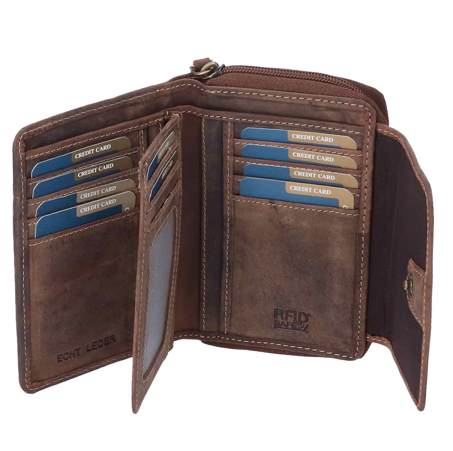 The Skandinavian Brand Lady Zip Wallet Hunter  tan Abbildung 2
