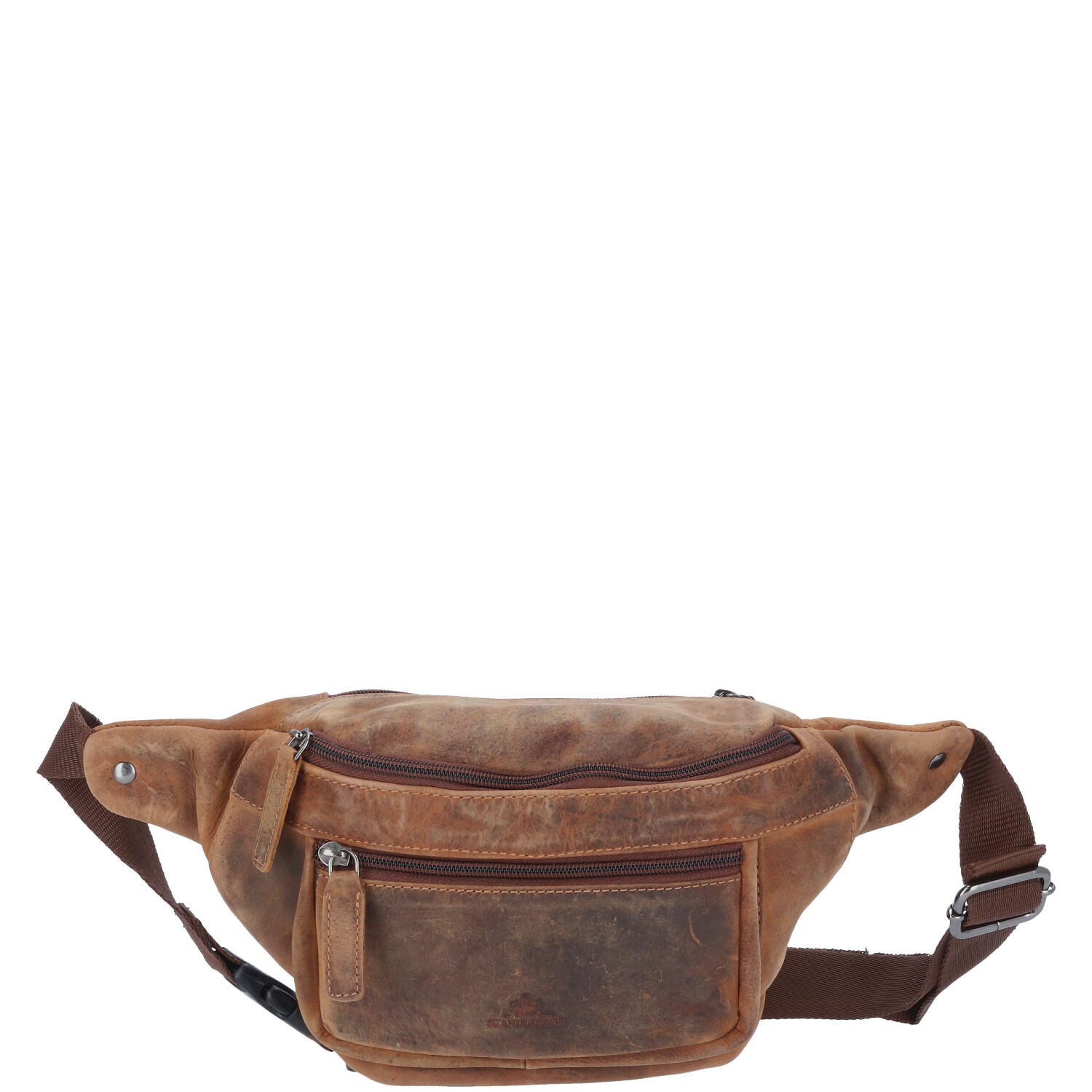 The Skandinavian Brand Leder Bauchtasche, Hüttasche, Body Bag  braun Abbildung 2