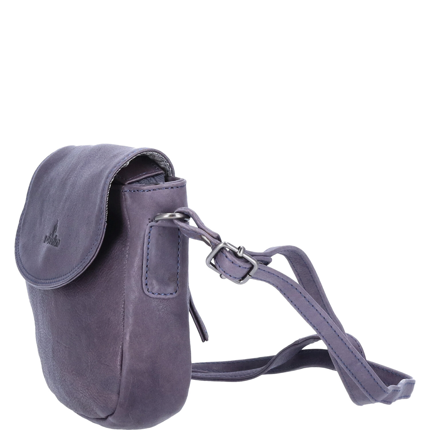 The Skandinavian Brand Damen Leder Tasche, Umhängetasche  blau Abbildung 2