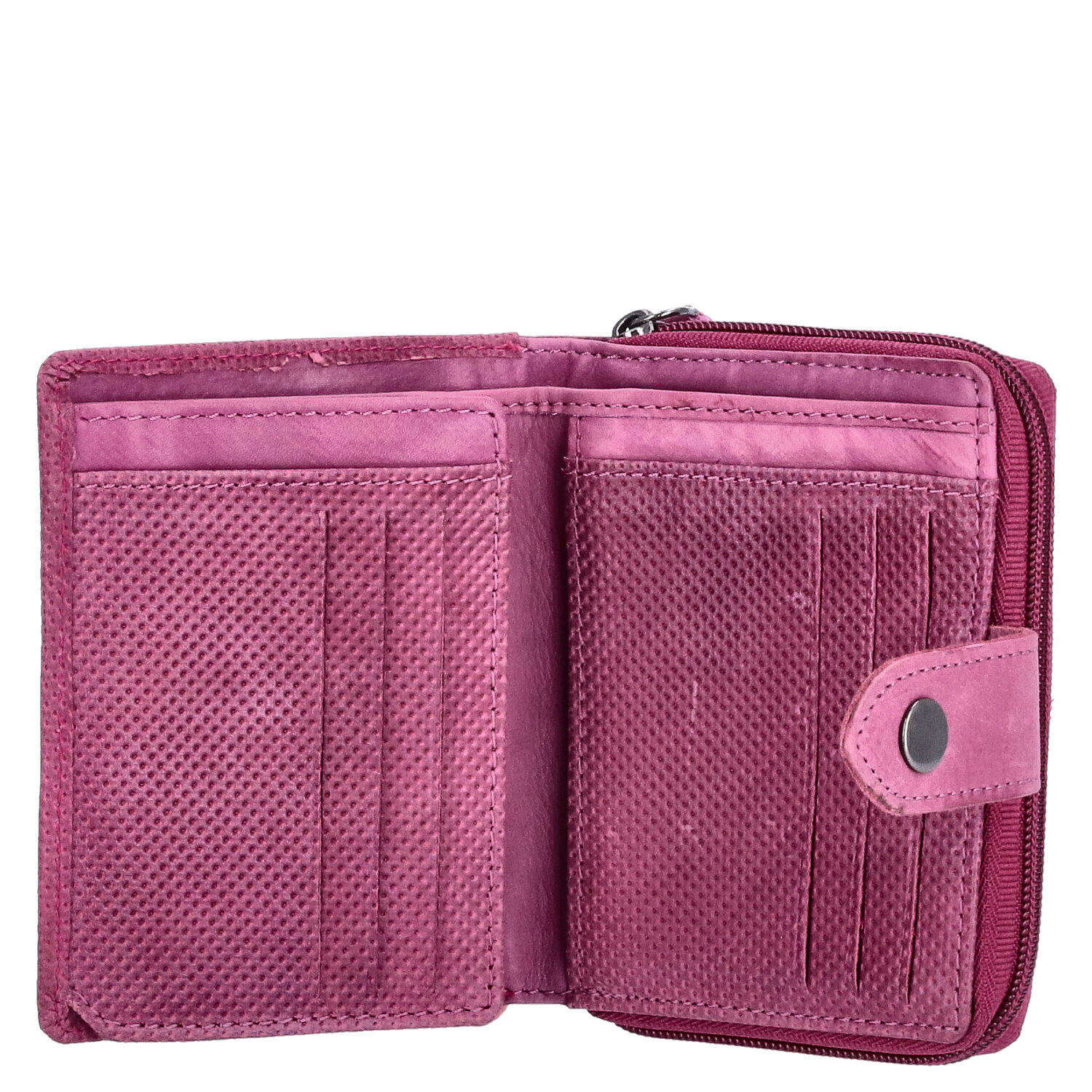 The Skandinavian Brand Damen Leder Geldbörse mittel - Purple Abbildung 4