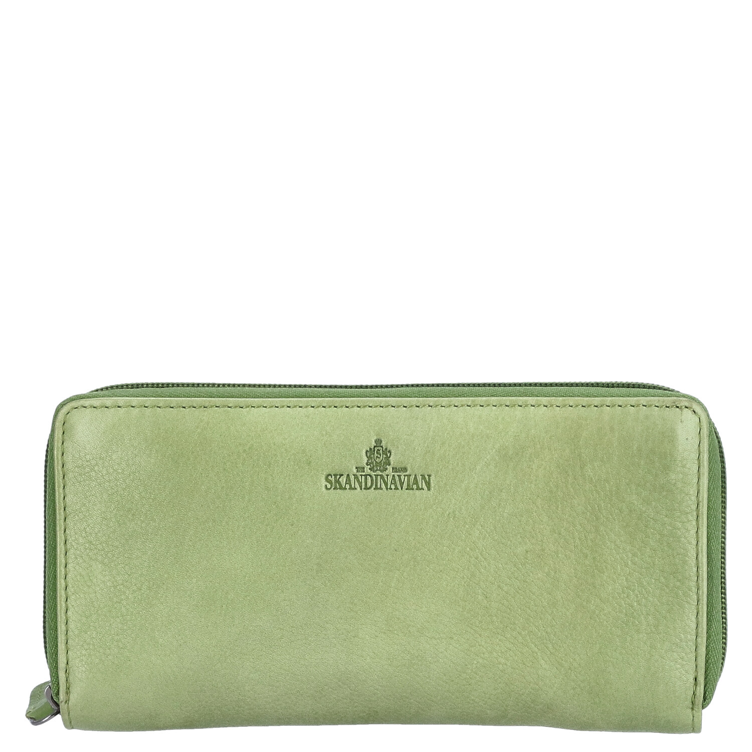 The Skandinavian Brand Damen Lederbörse Quer  grün Abbildung 3