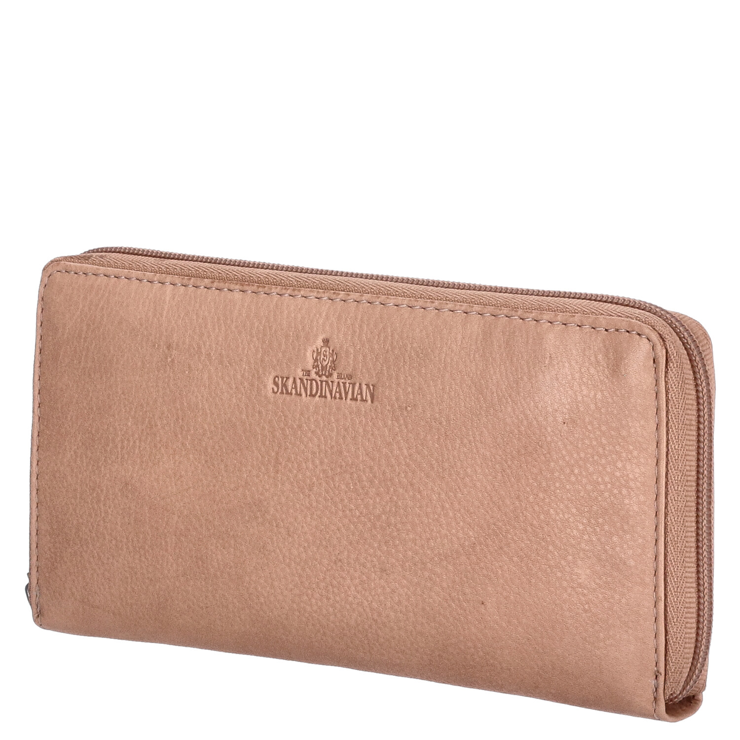 The Skandinavian Brand Damen Lederbörse Quer  beige Abbildung 1