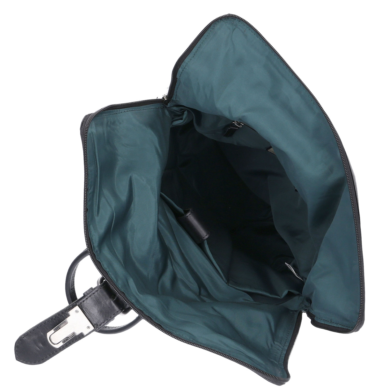 The Skandinavian Brand Leder Freizeit Rucksack  schwarz Abbildung 6