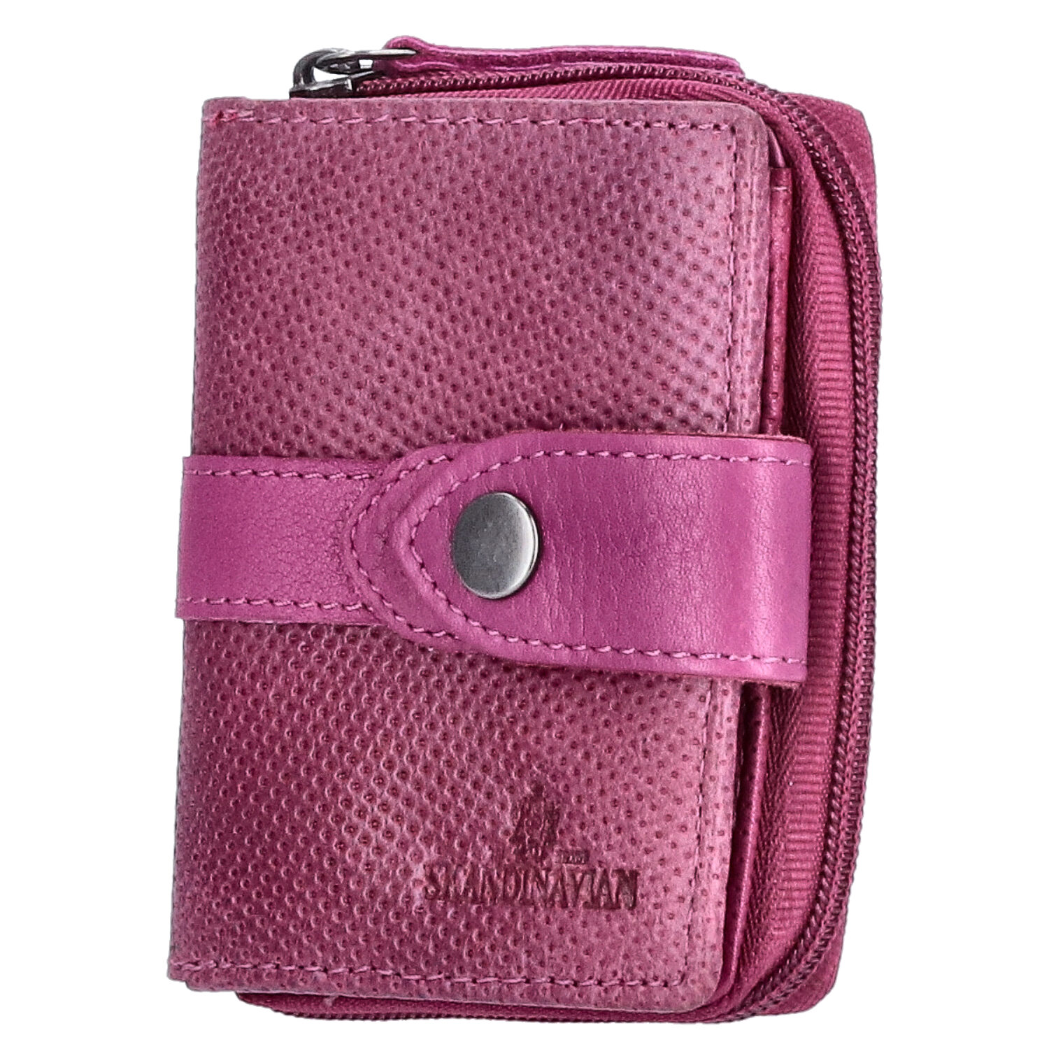 The Skandinavian Brand Damen Leder Geldbörse klein - Purple Abbildung 1