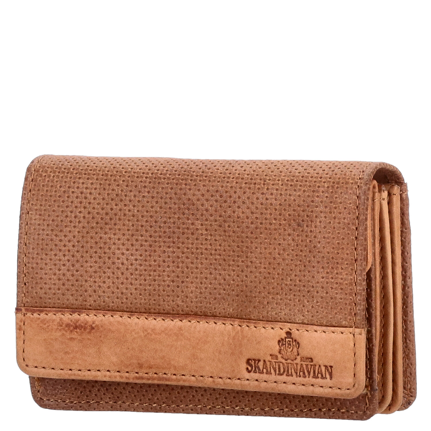 The Skandinavian Brand Damen Leder Geldbörse Quer  Cognac Abbildung 1 The Skandinavian Brand Damen Leder Geldbörse Quer  Cognac Abbildung 1