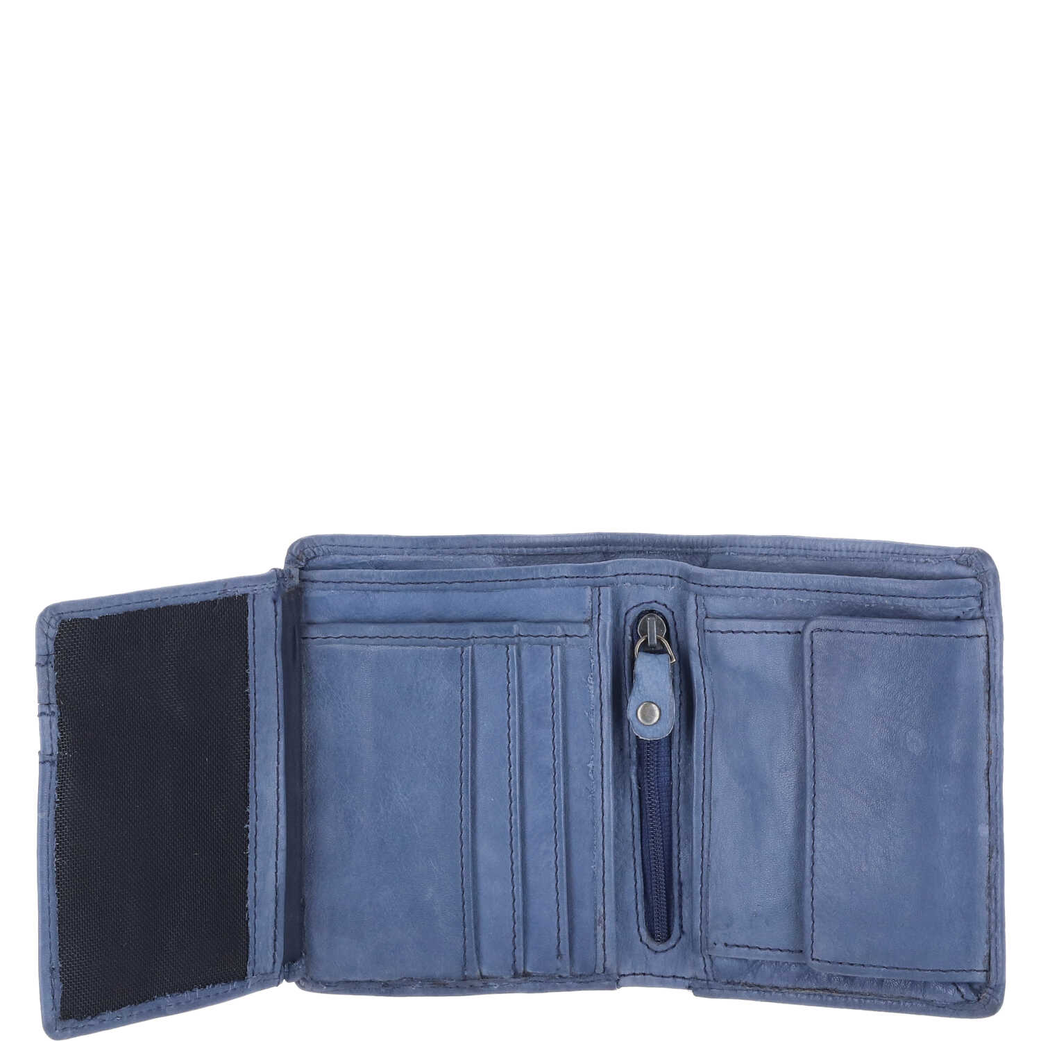 The Skandinavian Brand Mens Wallet Washed Leather  blau Abbildung 5