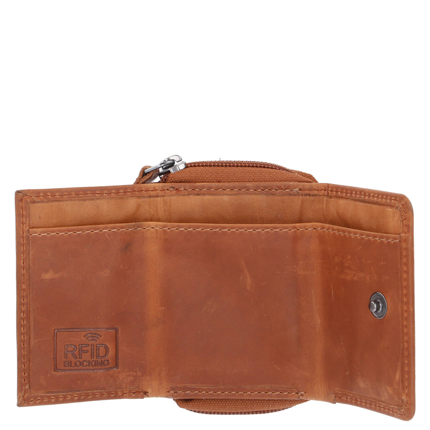 The Skandinavian Brand Damen Leder Geldbörse  Cognac Abbildung 4