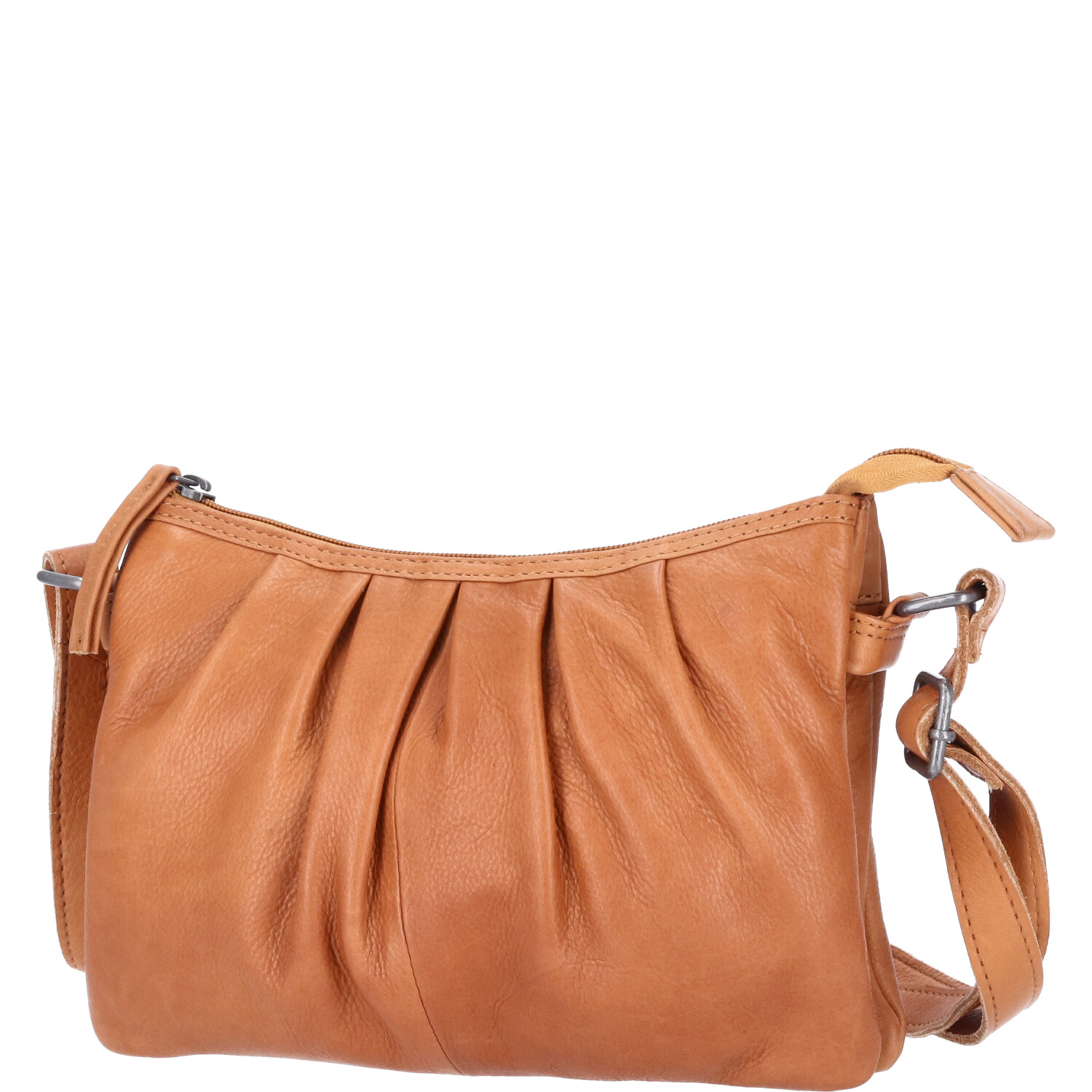 The Skandinavian Brand Damen Ledertasche, Umhängetasche  Cognac Abbildung 1