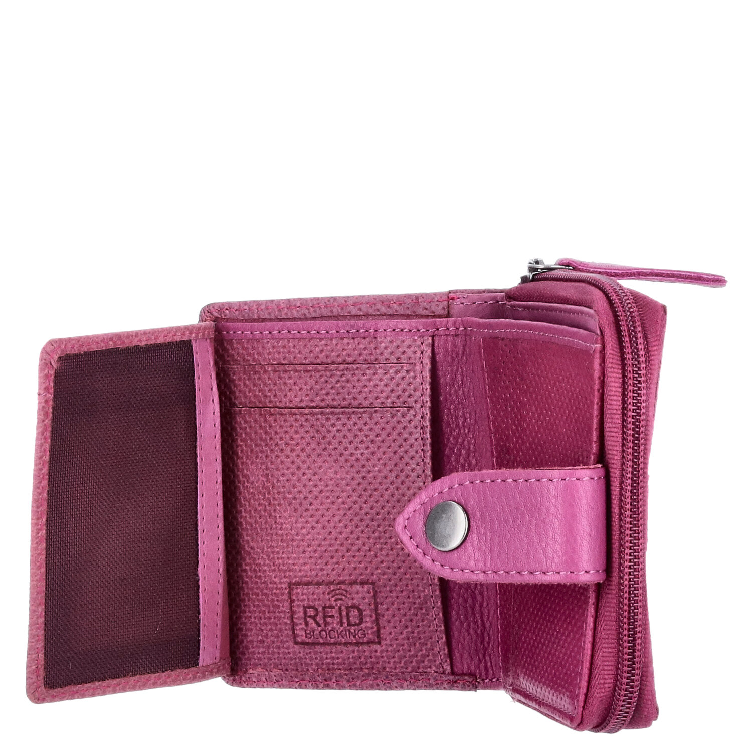 The Skandinavian Brand Damen Leder Geldbörse klein - Purple Abbildung 4