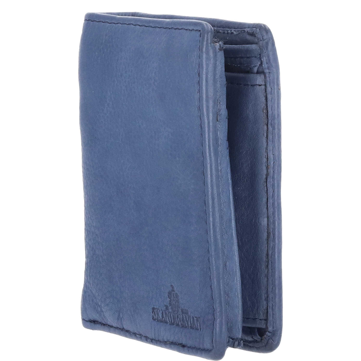 The Skandinavian Brand Mens Wallet Washed Leather  blau Abbildung 2