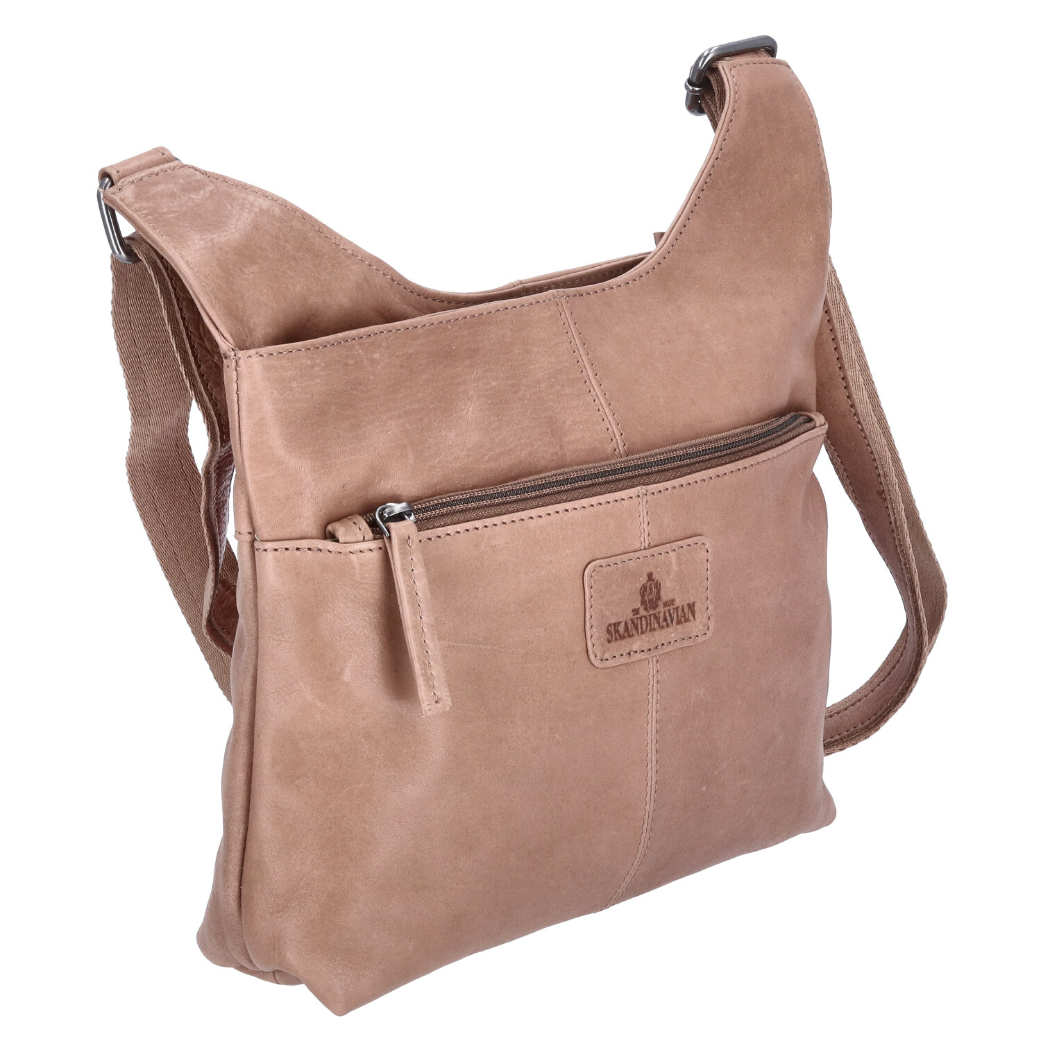 The Skandinavian Brand Leder Umhängetasche  beige Abbildung 3