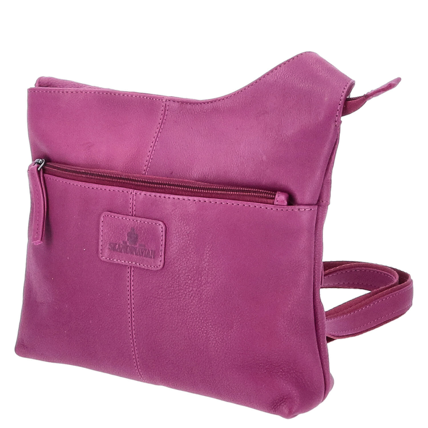 The Skandinavian Brand Leder Umhängetasche - Purple Abbildung 3