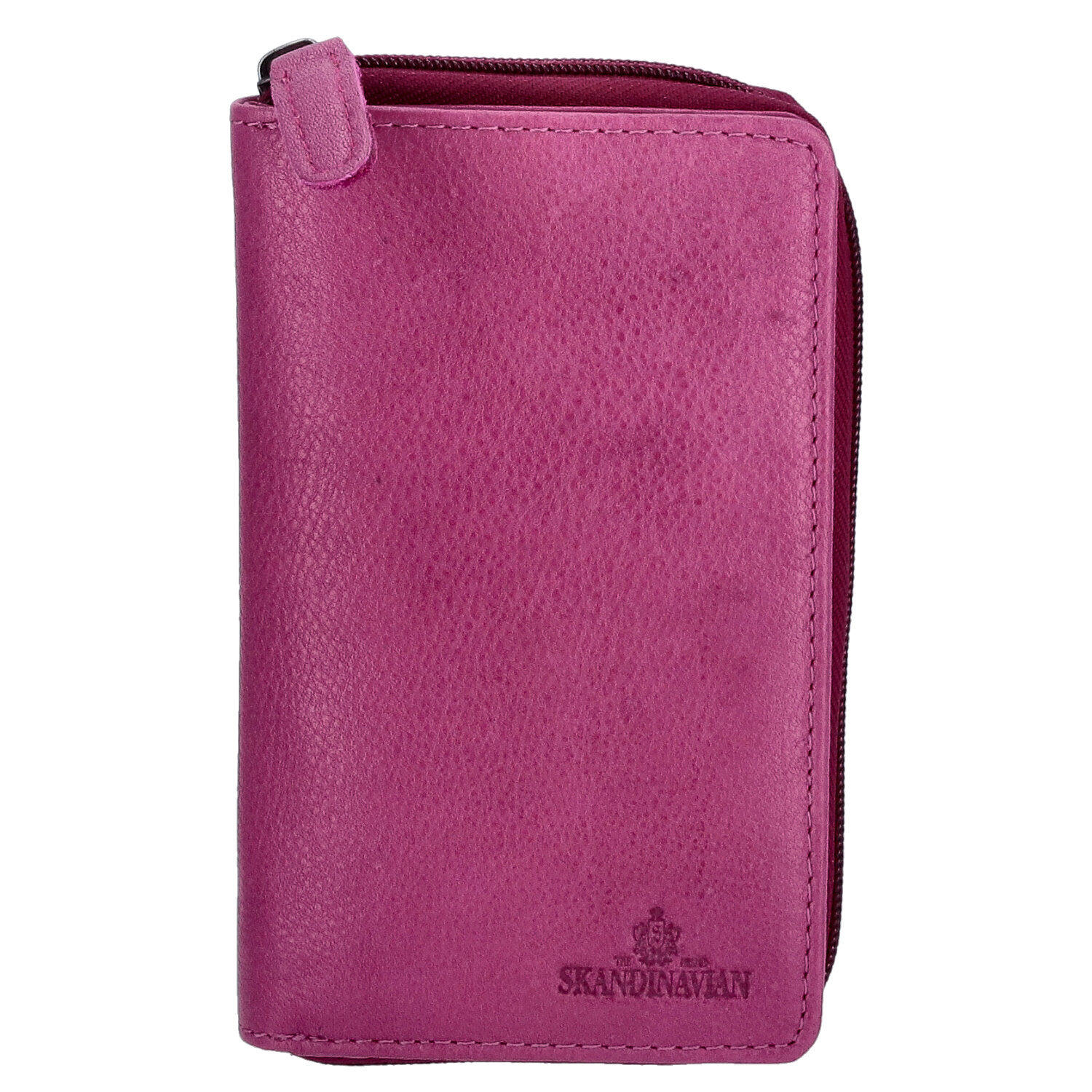 The Skandinavian Brand Damen Leder Geldbörse  fuchsia Abbildung 3
