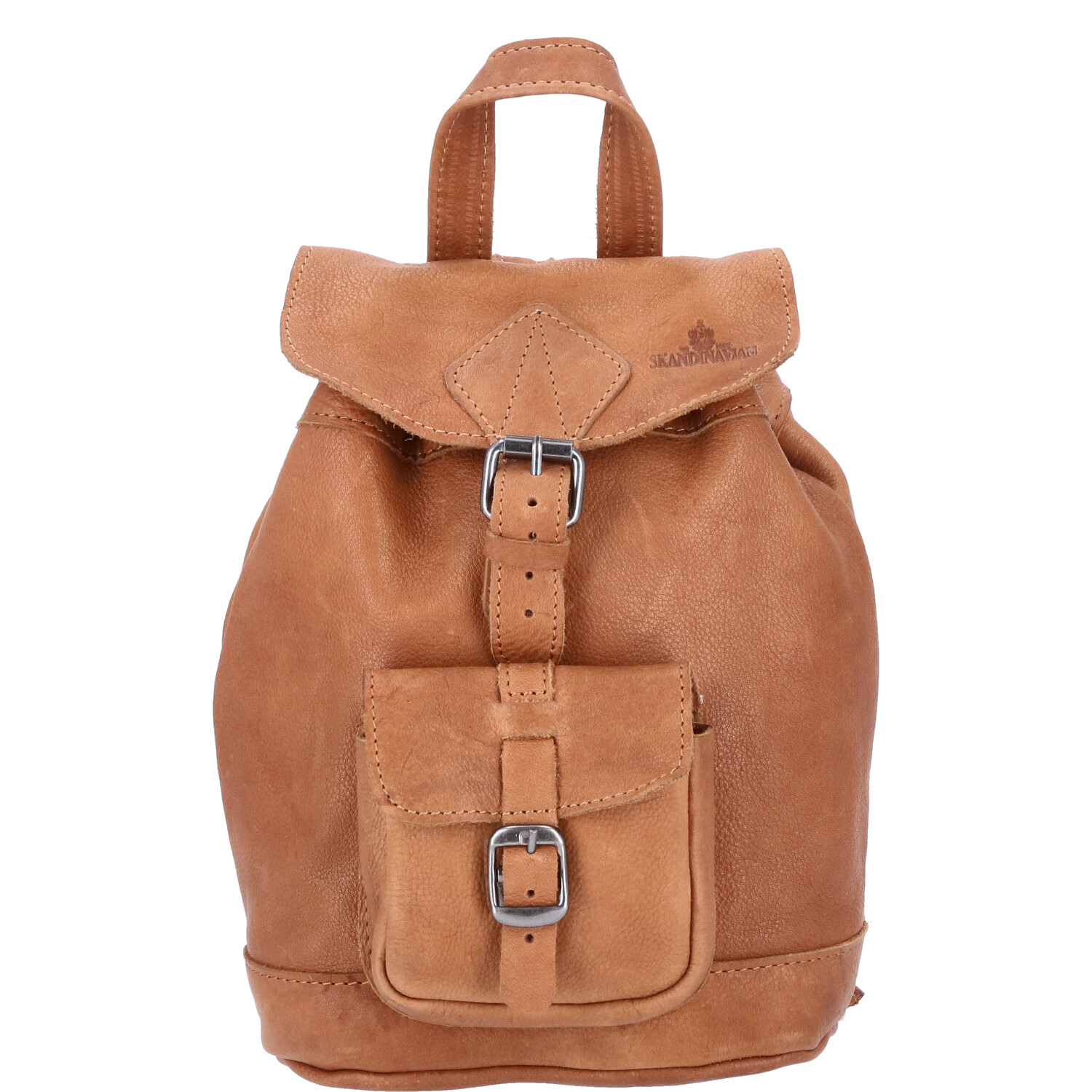 The Skandinavian Brand Mini Leder Rucksack  Cognac Abbildung 1 The Skandinavian Brand Mini Leder Rucksack  Cognac Abbildung 1