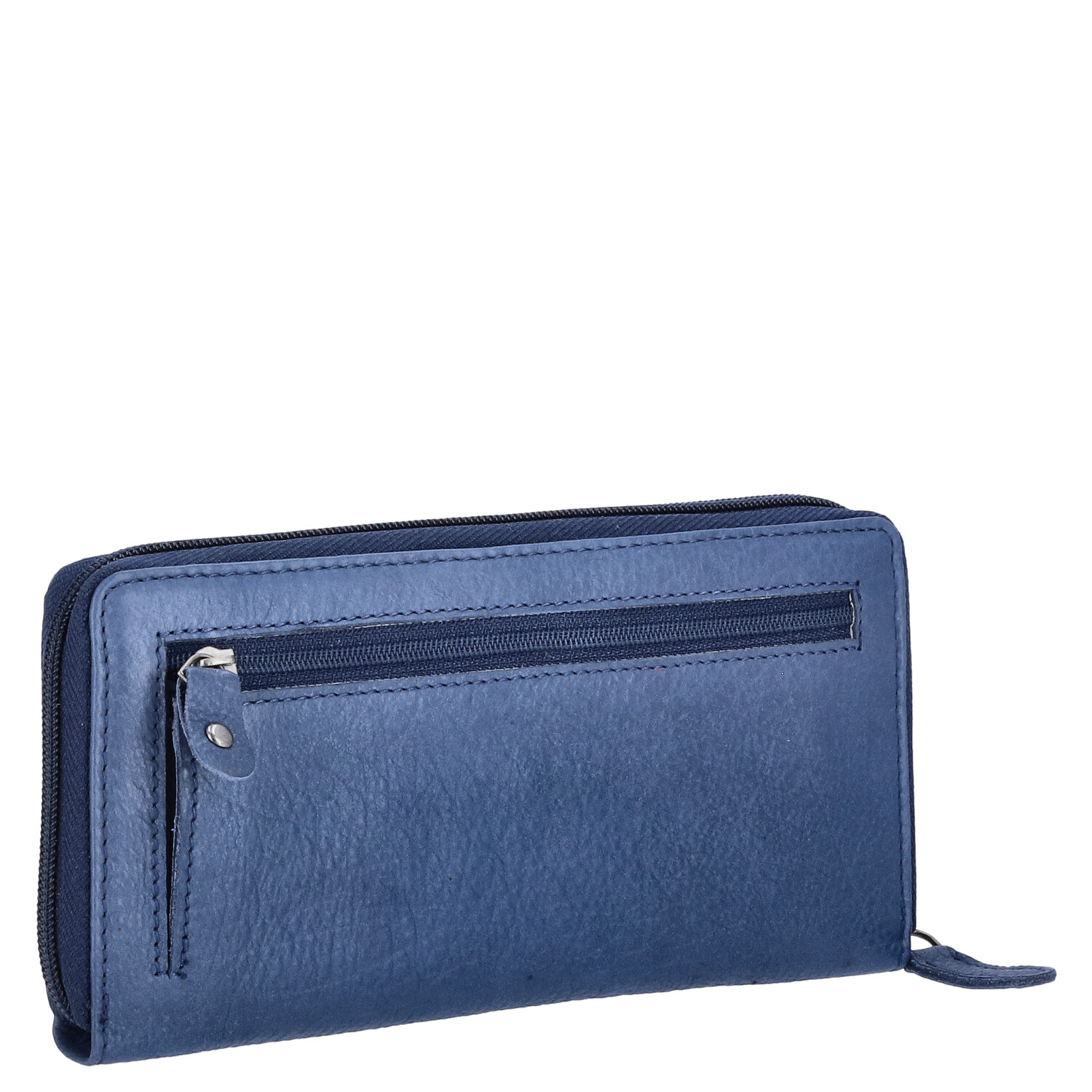 The Skandinavian Brand Damen Lederbörse Quer  blau Abbildung 2