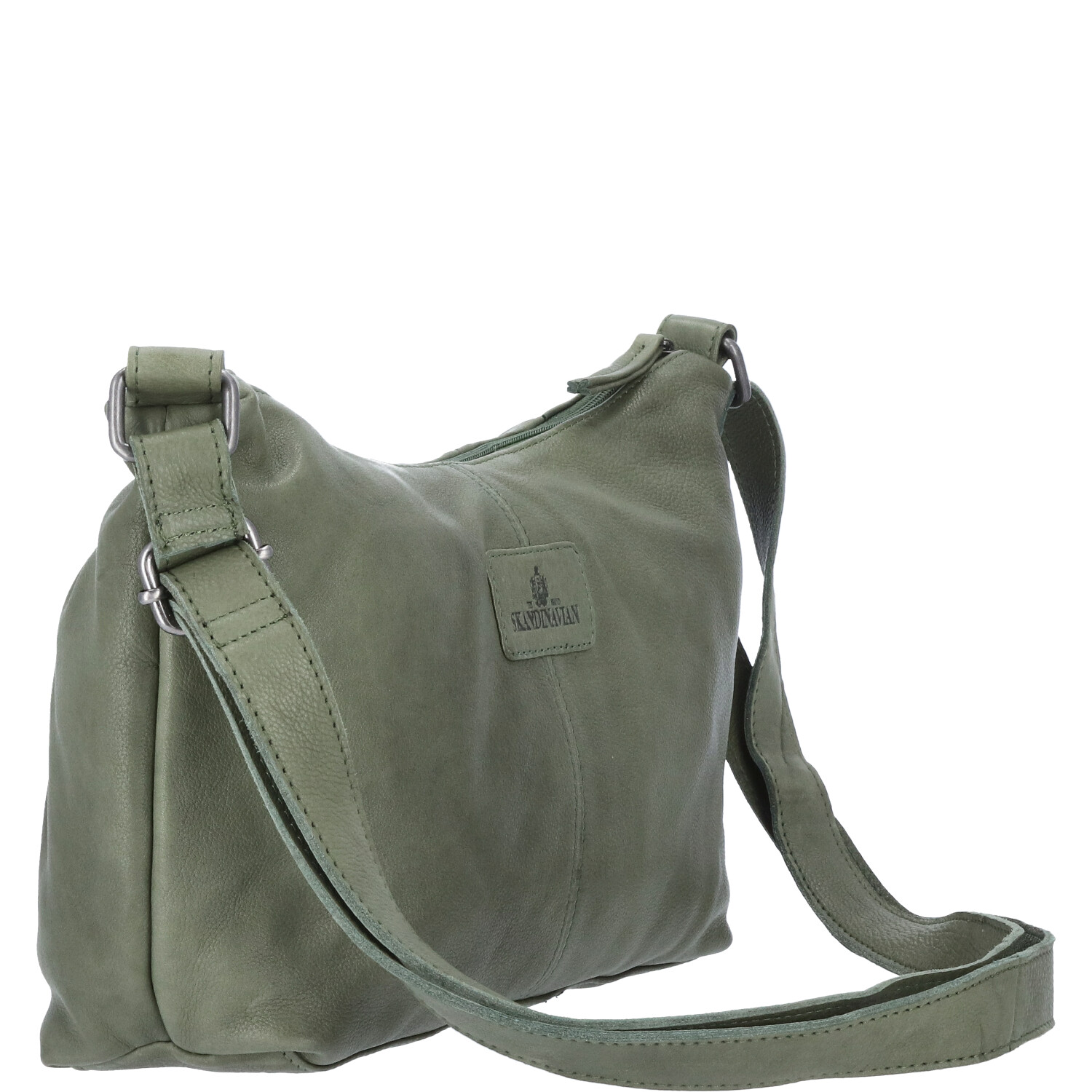 The Skandinavian Brand Damen Ledertasche, Schultertasche - grün Abbildung 5