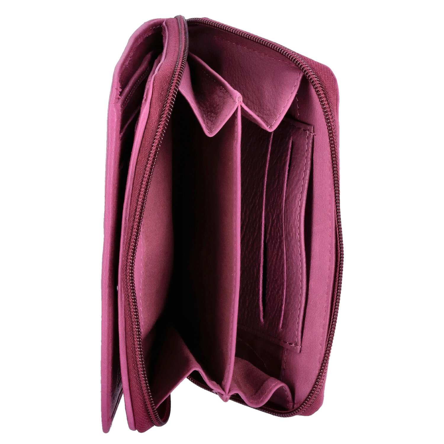 The Skandinavian Brand Damen Leder Geldbörse  fuchsia Abbildung 5