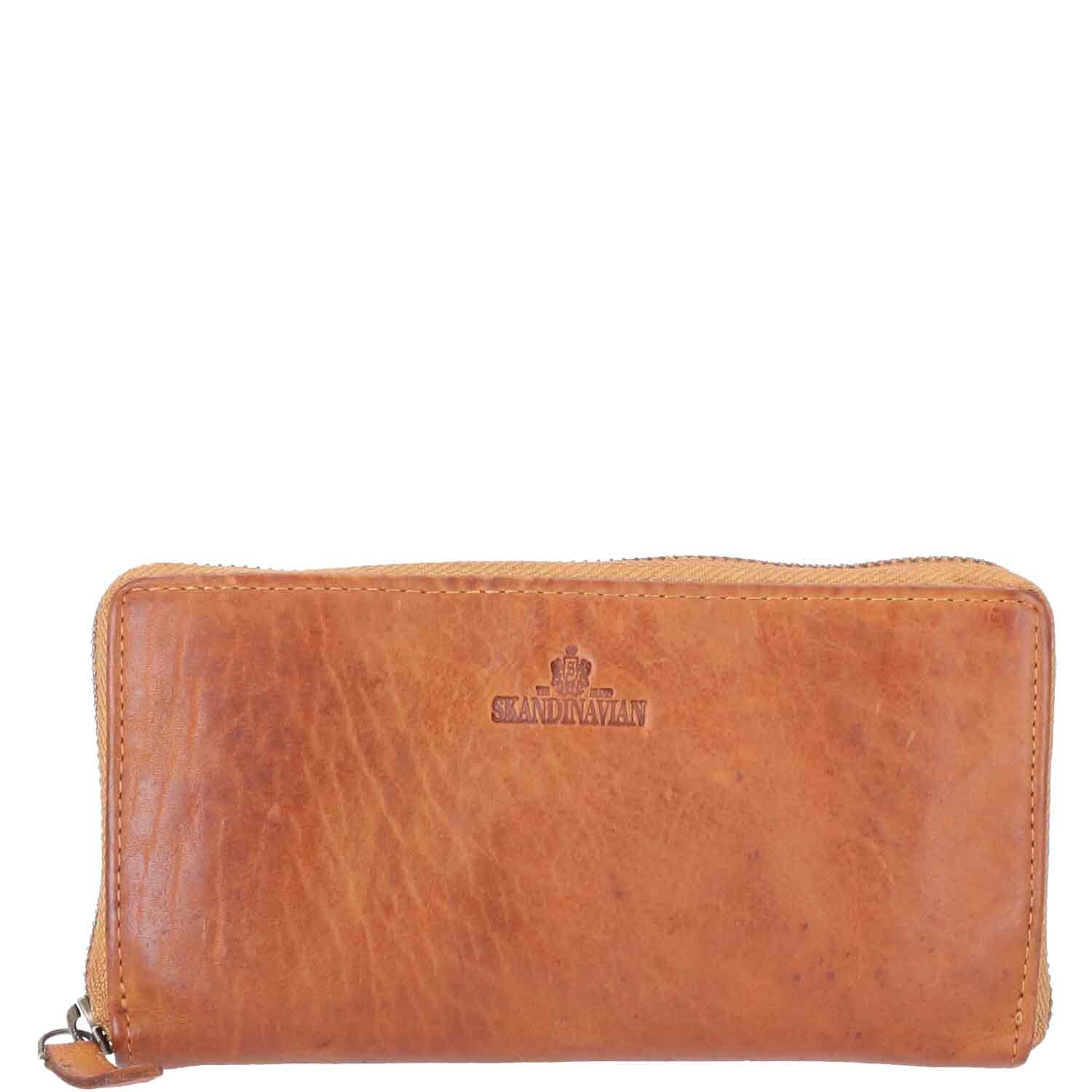 The Skandinavian Brand Damen Geldbörse Leder  Cognac Abbildung 1 The Skandinavian Brand Damen Geldbörse Leder  Cognac Abbildung 1