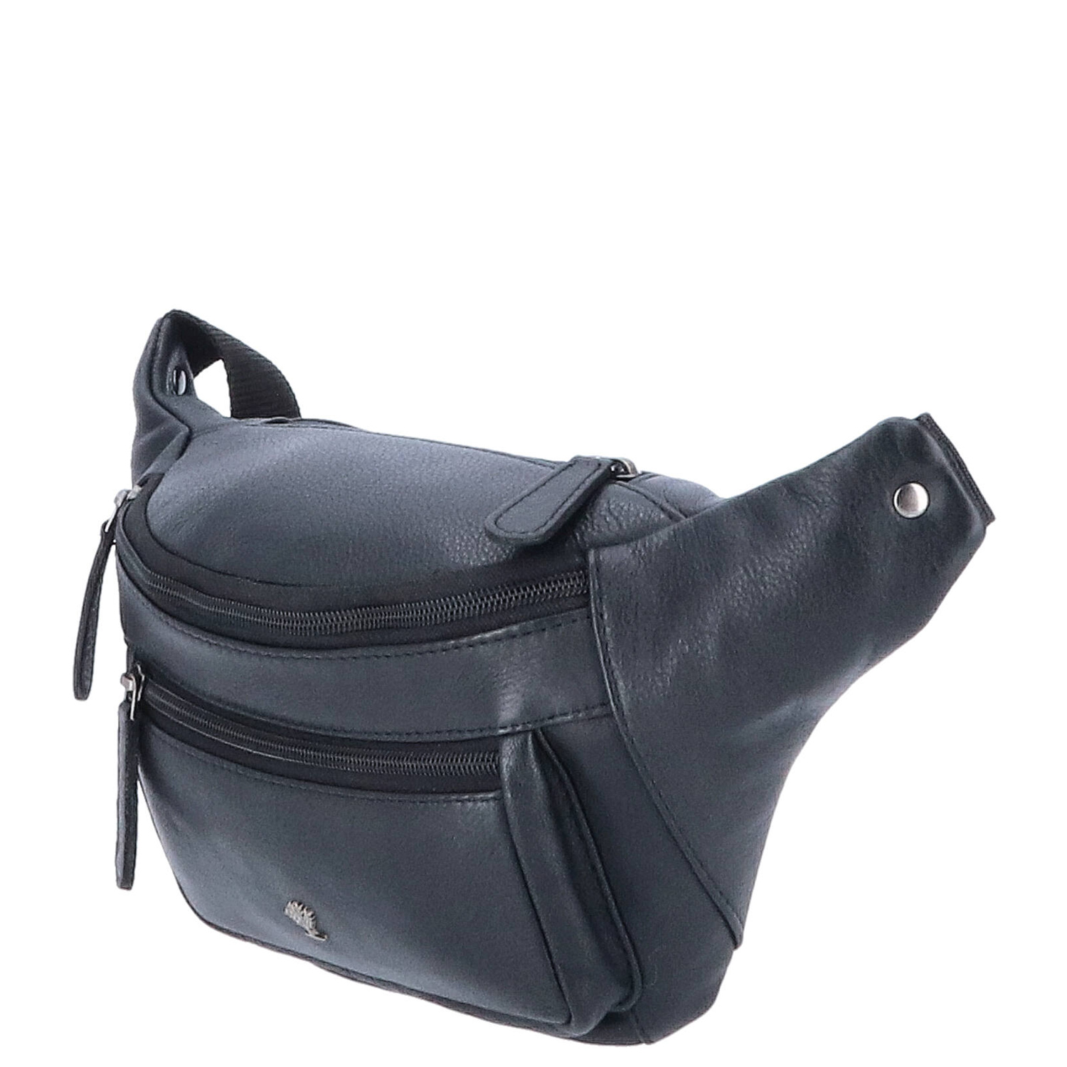 The Skandinavian Brand Leder Bauchtasche, Hüttasche, Body Bag  schwarz Abbildung 3