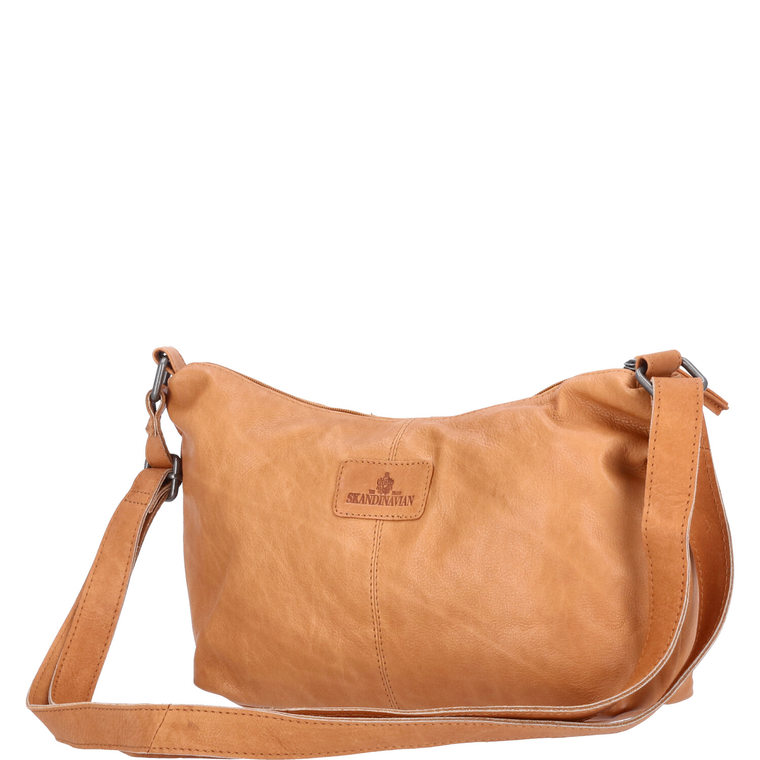 The Skandinavian Brand Damen Ledertasche, Schultertasche  Cognac Abbildung 4