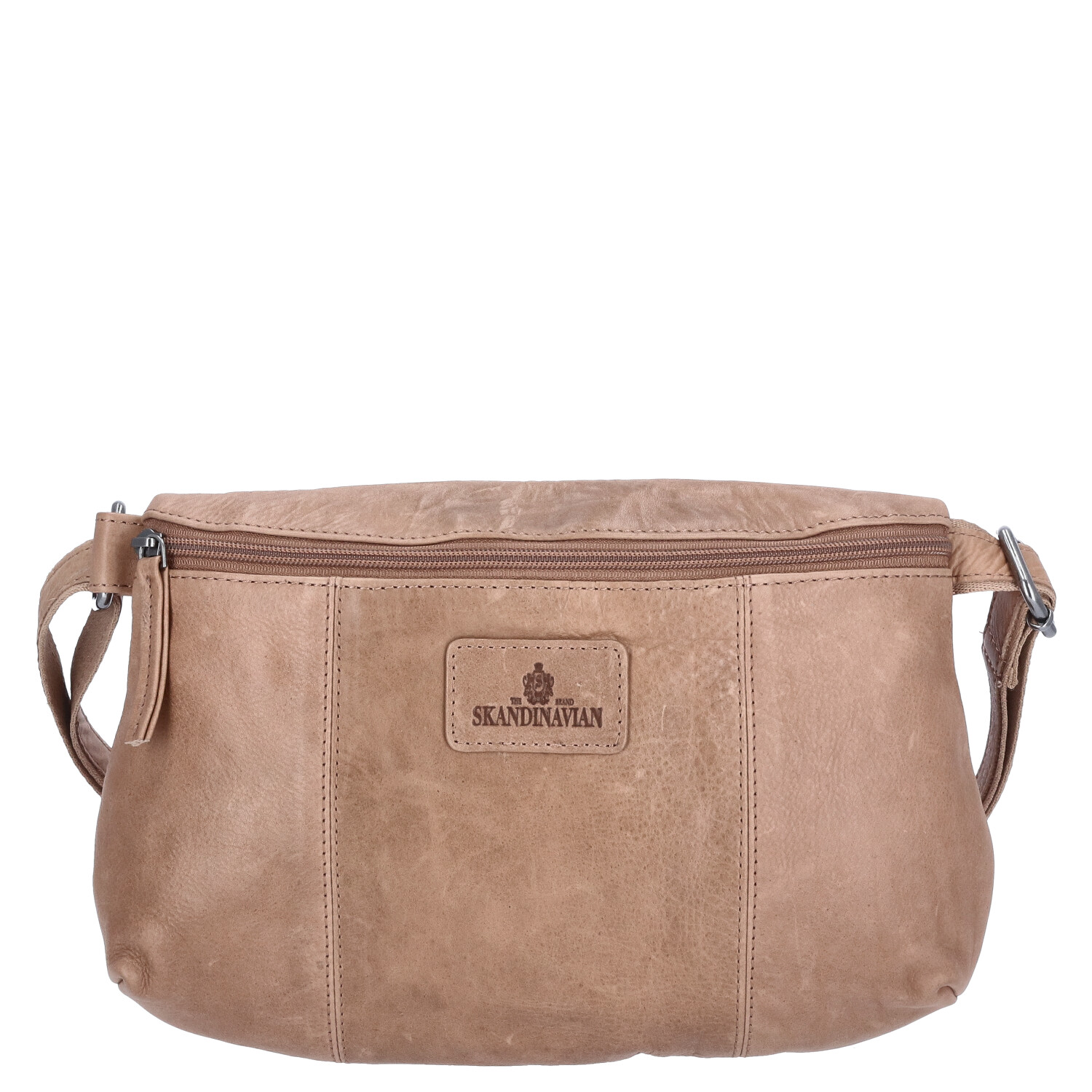 The Skandinavian Brand Leder Crossbody Bag - beige Abbildung 4