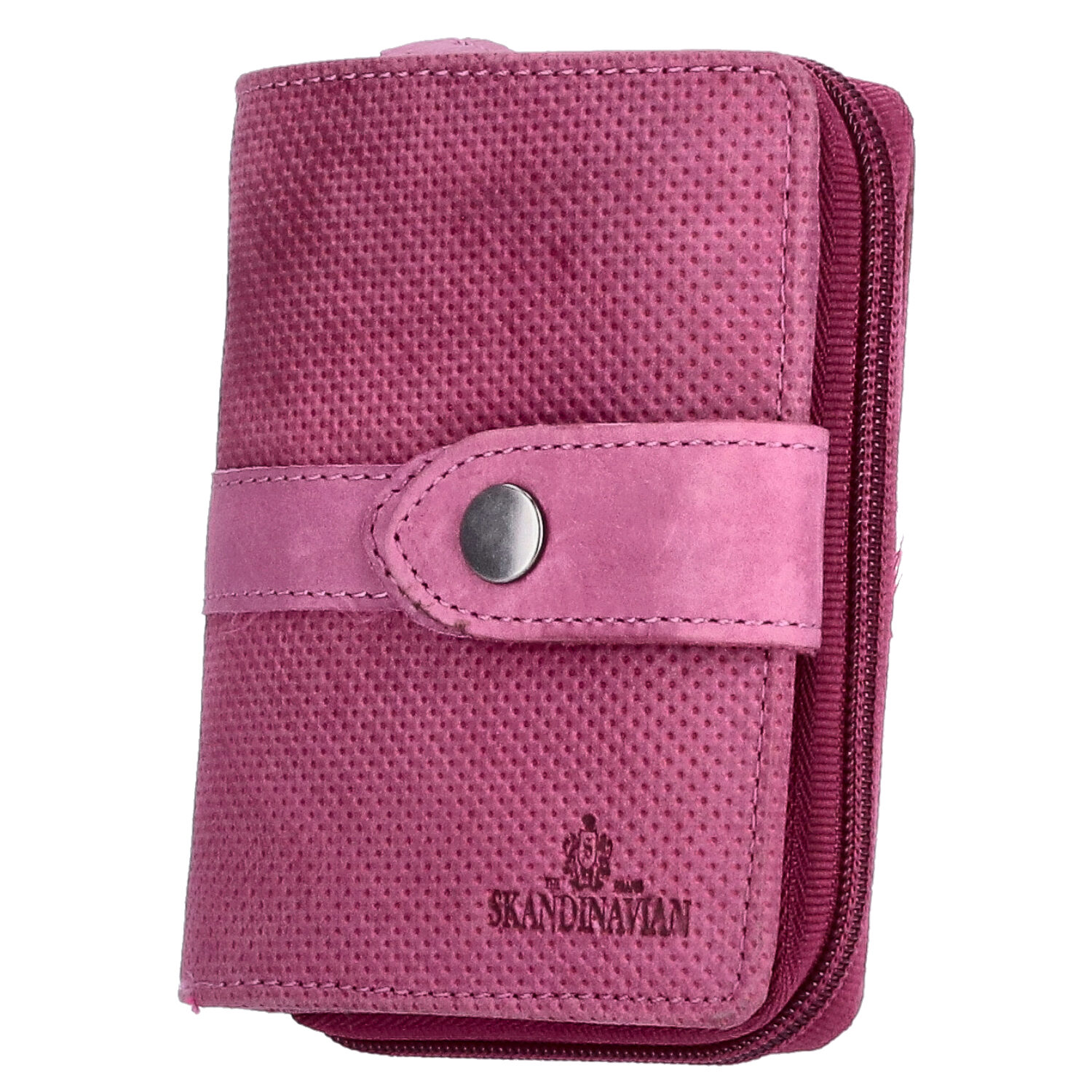 The Skandinavian Brand Damen Leder Geldbörse mittel - Purple Abbildung 1