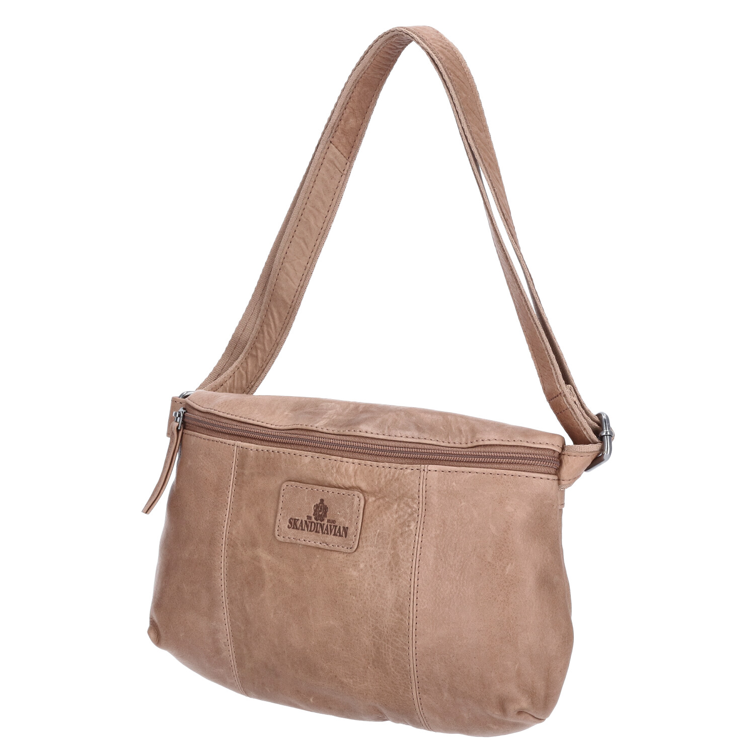 The Skandinavian Brand Leder Crossbody Bag - beige Abbildung 5