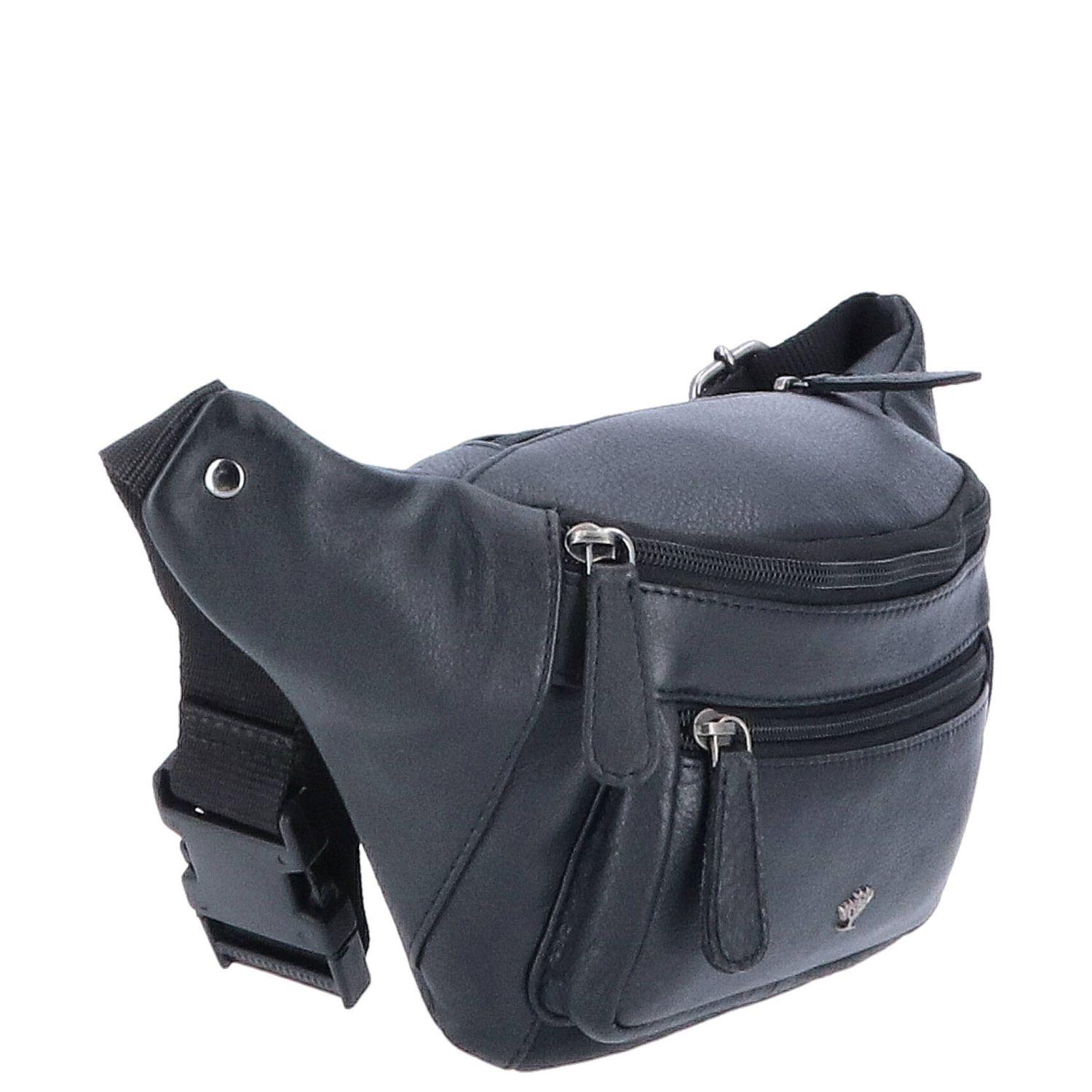 The Skandinavian Brand Leder Bauchtasche, Hüttasche, Body Bag  schwarz Abbildung 4